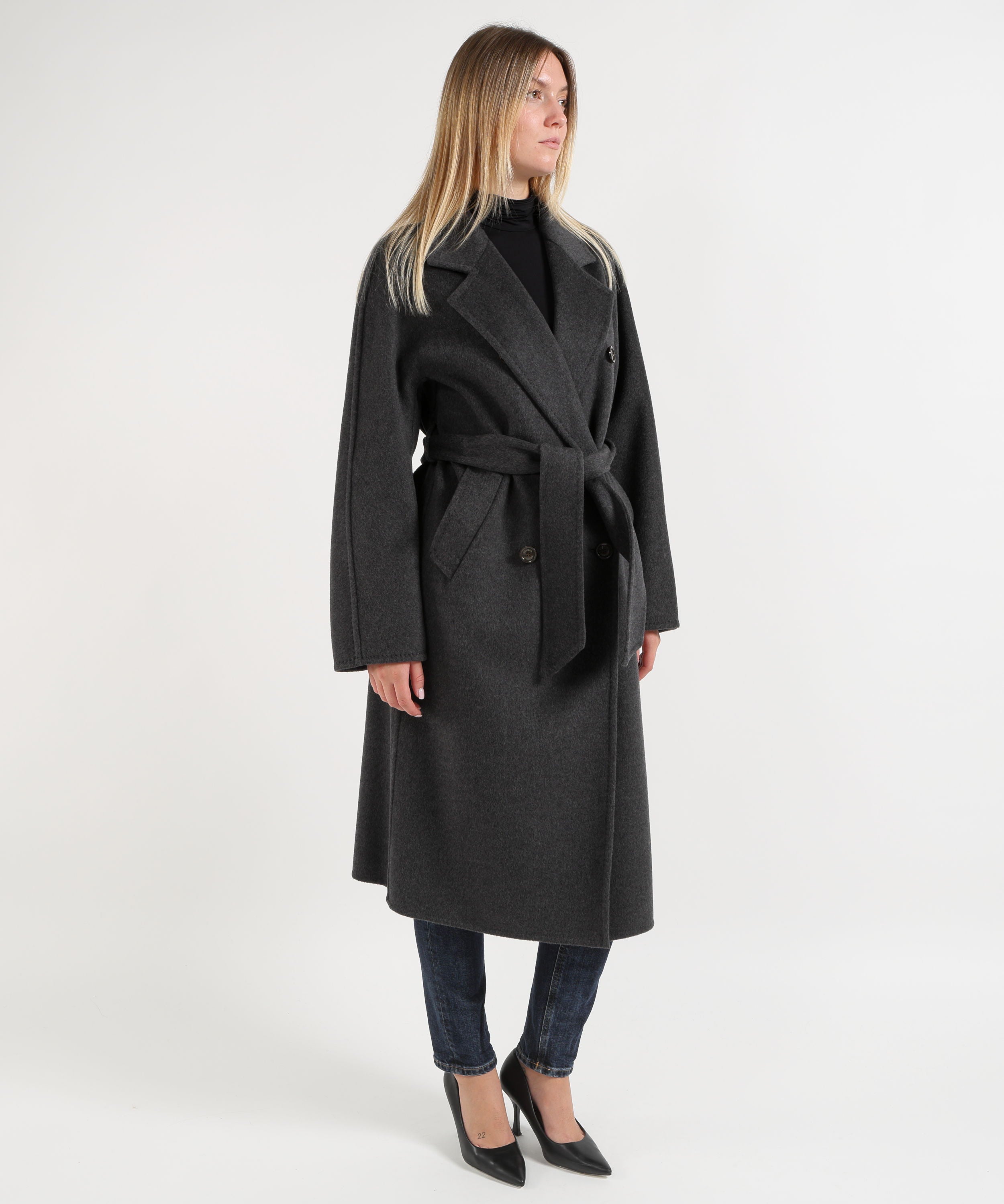 Cappotti HELMUR Cappotto Donna HAMILTON in Lana e Cashmere Antracite | HELMUR