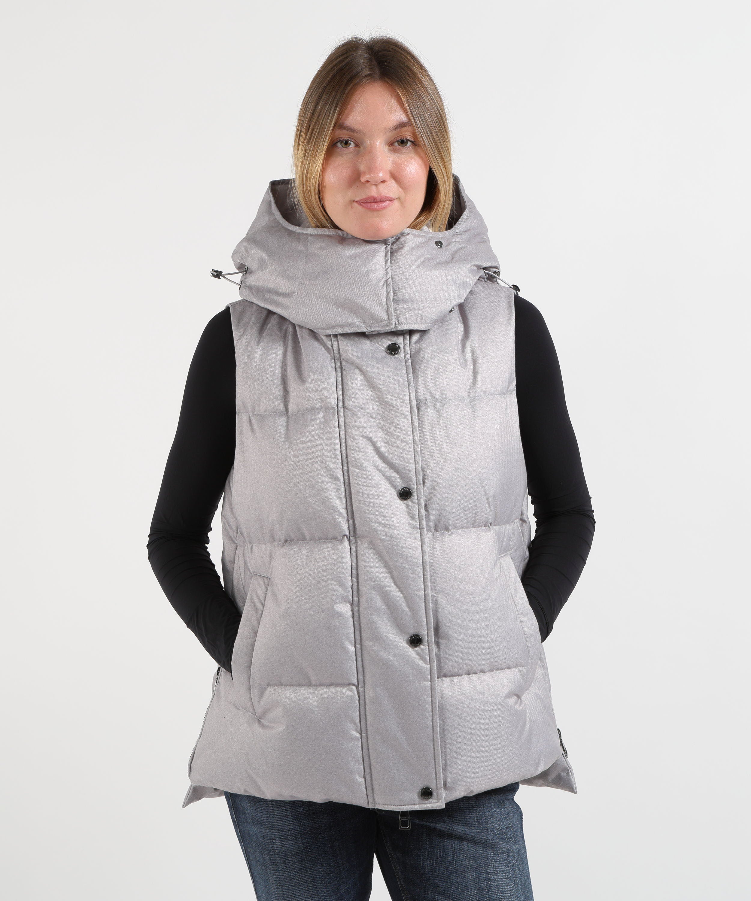 Gilet HELMUR Gilet Donna MELVILLE in Lana Tecnica Perla | HELMUR