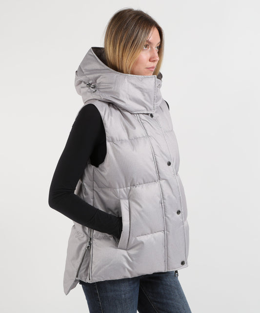 Gilet HELMUR Gilet Donna MELVILLE in Lana Tecnica Perla | HELMUR