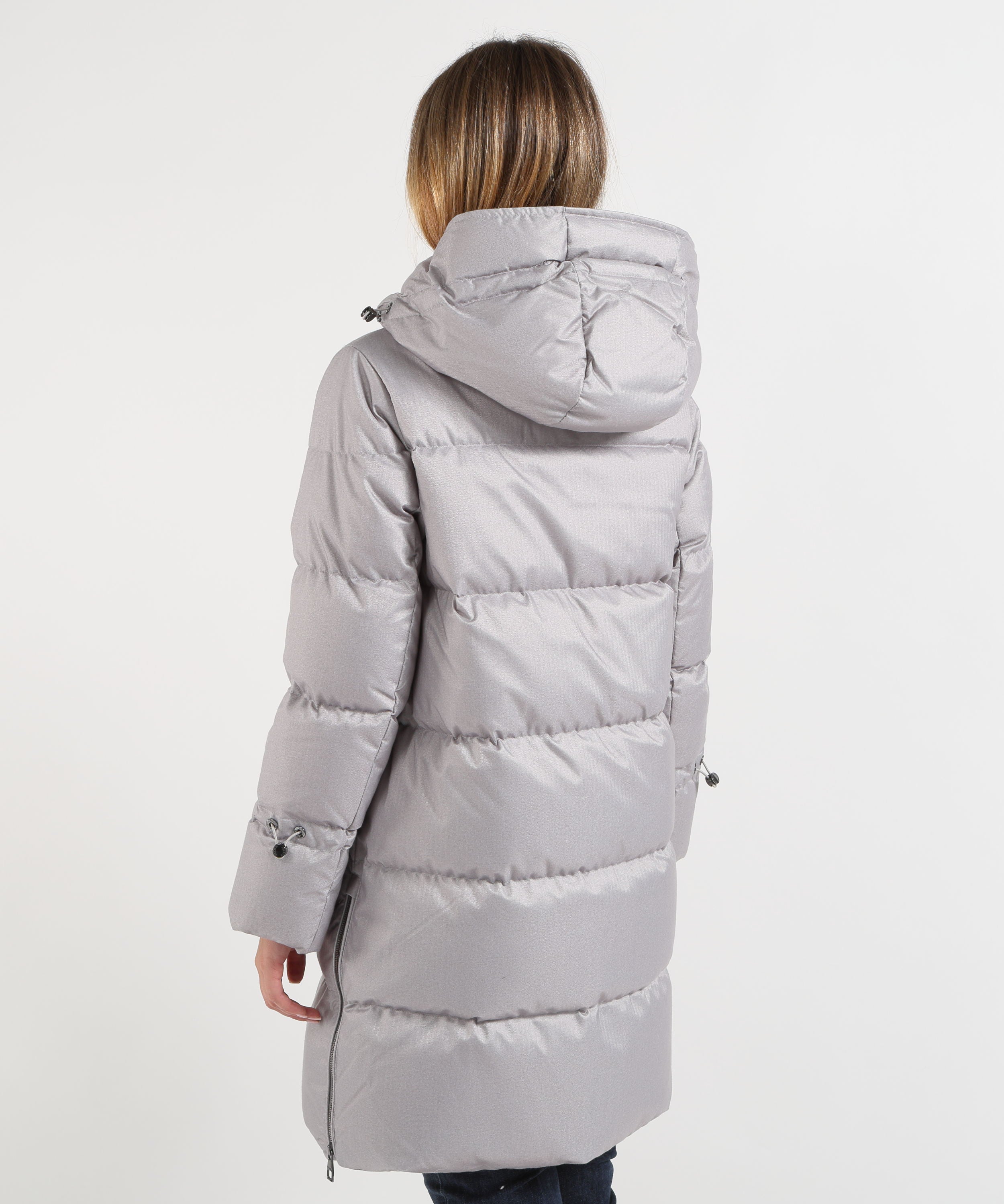 Parka HELMUR Parka Lungo Donna SIDNEY in Lana Tecnica Perla | HELMUR