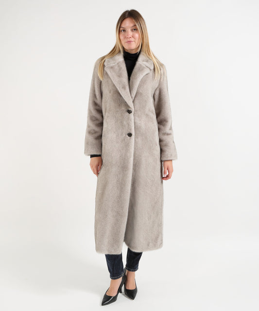 Pellicce HELMUR Pelliccia Lunga Donna VICTORIA in Eco-Fur Perla | HELMUR