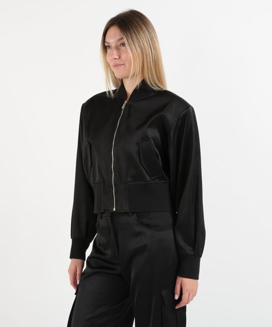 Bomber SILENCE LIMITED fight bomber Nero | SILENCE LIMITED