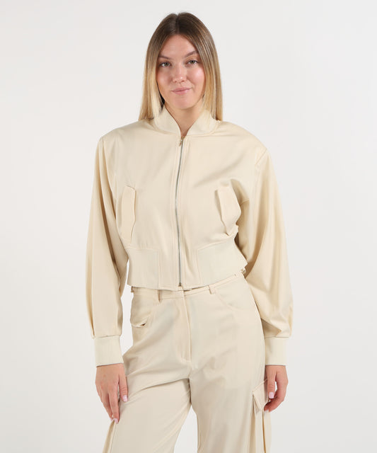 Bomber SILENCE LIMITED fight bomber Avorio | SILENCE LIMITED