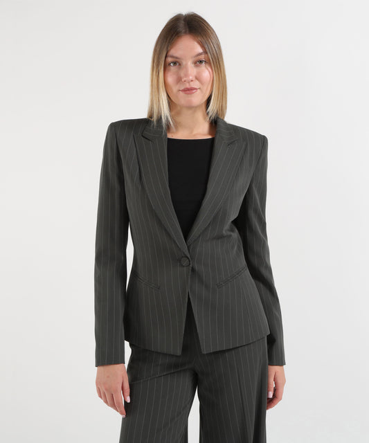 SILENCE LIMITED mono rayè blazer