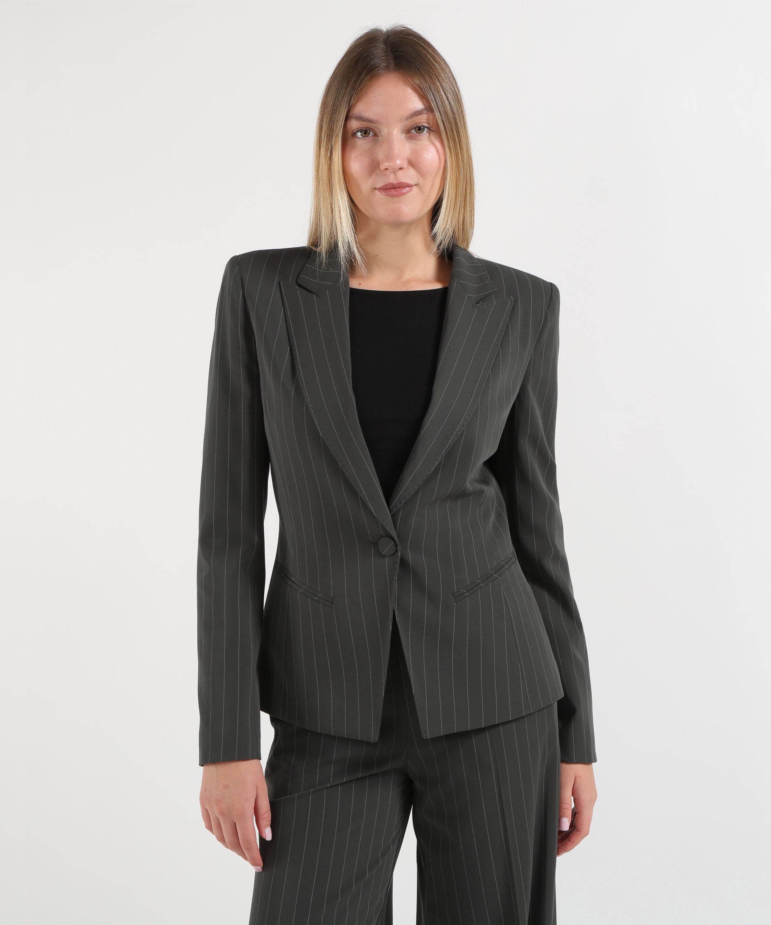 Blazer SILENCE LIMITED mono rayè blazer Foresta | SILENCE LIMITED
