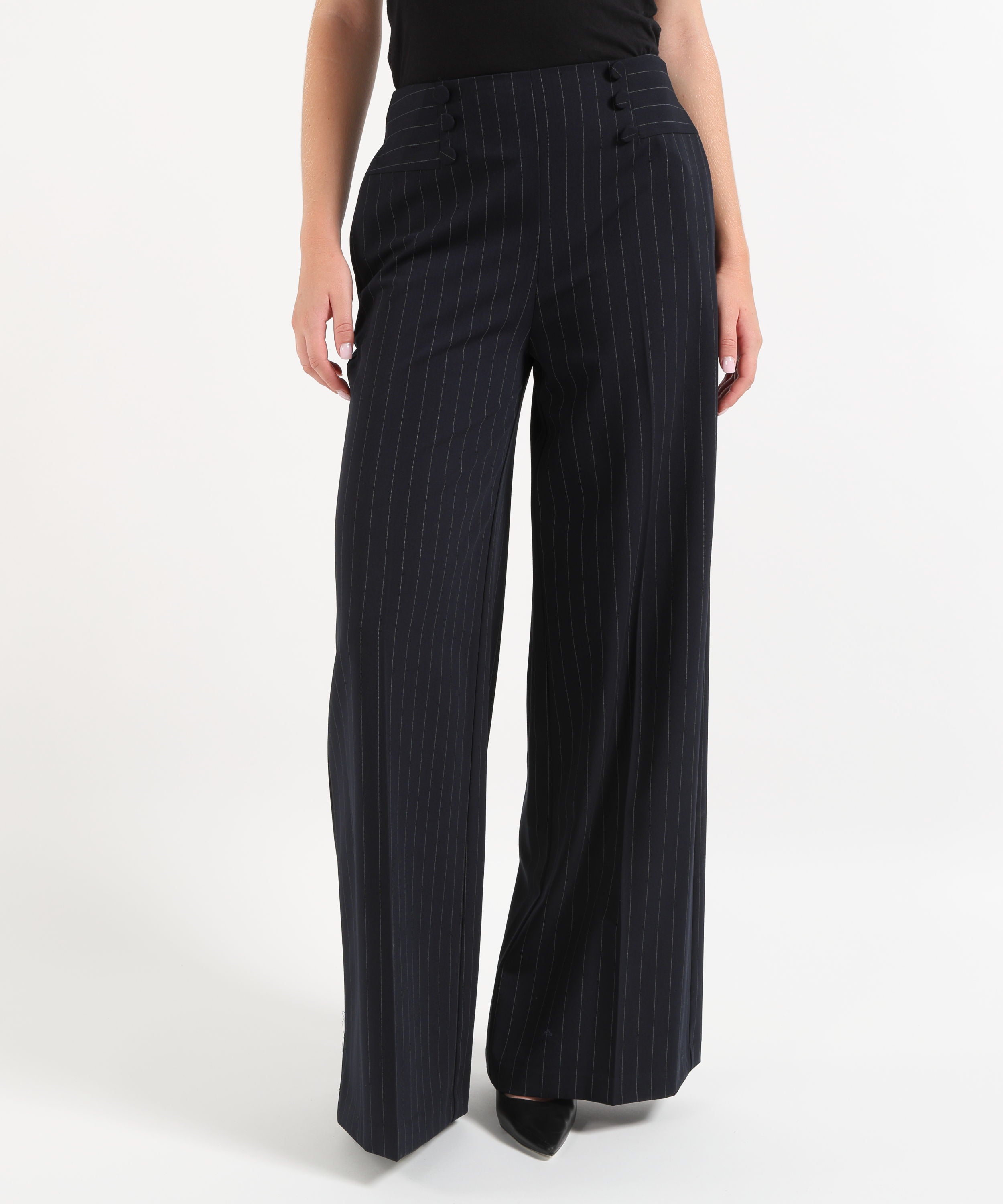 Trousers SILENCE LIMITED corsalya pants Navy | SILENCE LIMITED