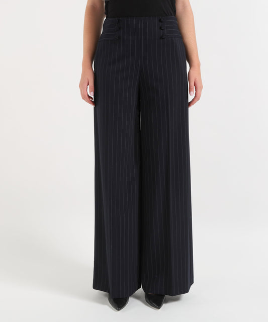 Trousers SILENCE LIMITED corsalya pants Navy | SILENCE LIMITED