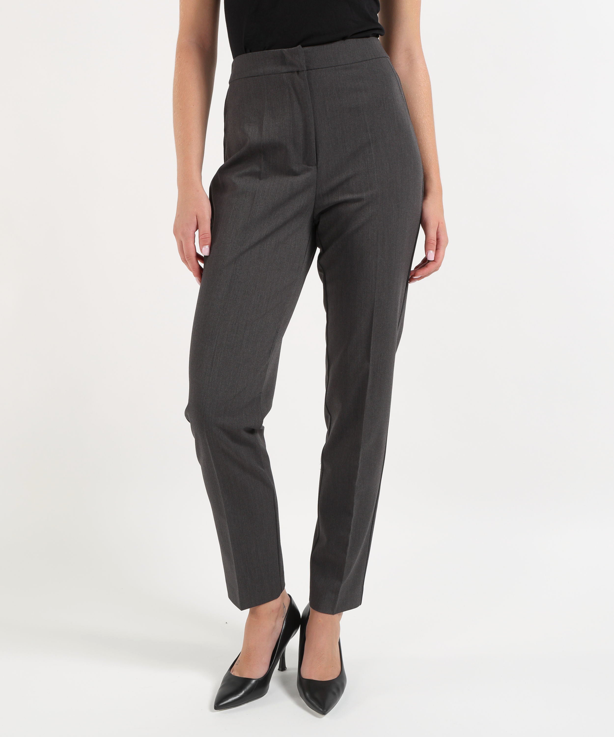 Trousers SILENCE LIMITED office slim pants Grigio | SILENCE LIMITED