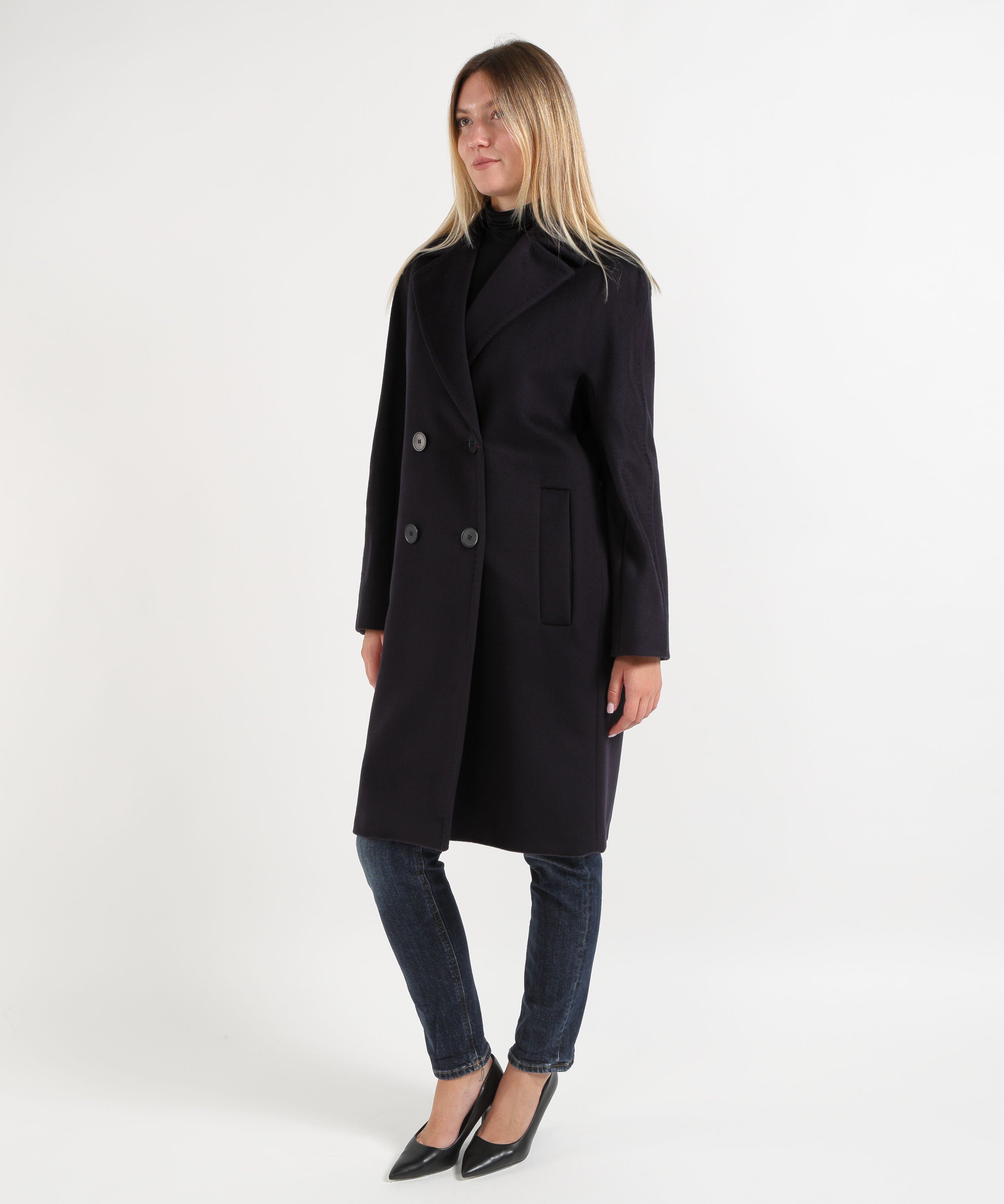 Cappotti MAX MARA studio Cappotto Agenda doppiopetto Blu | MAX MARA studio