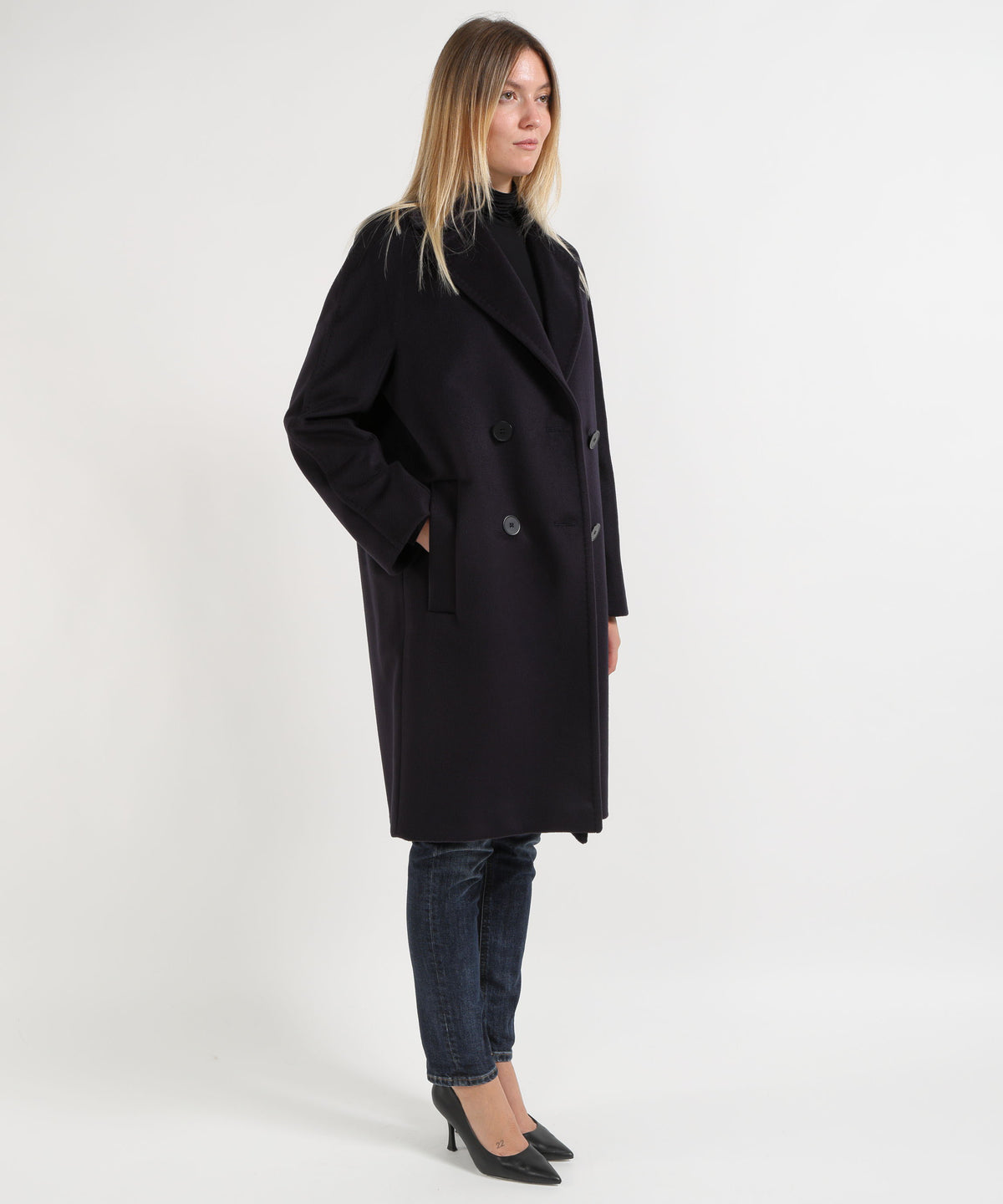 Cappotti MAX MARA studio Cappotto Agenda doppiopetto Blu | MAX MARA studio