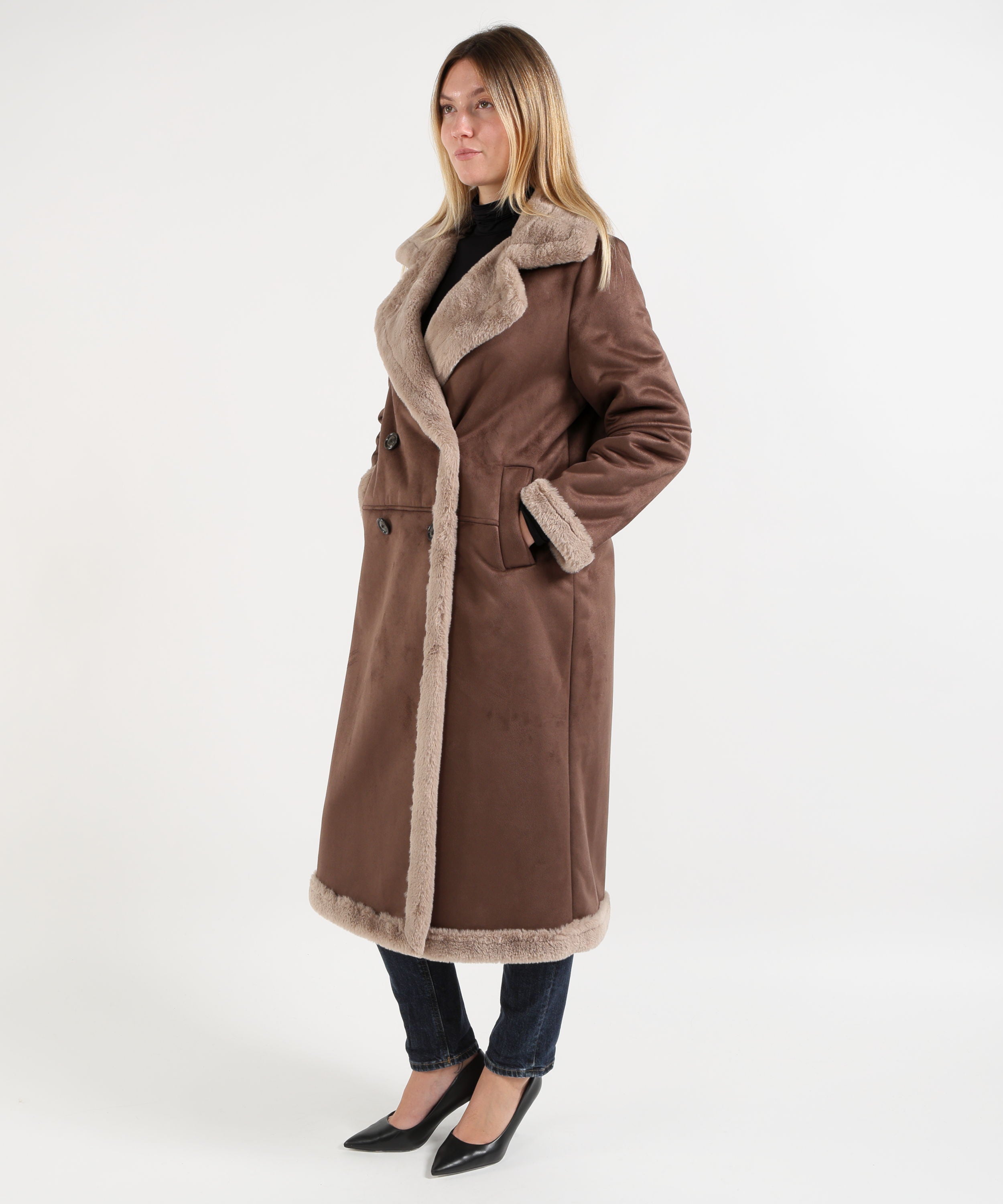 Fur coats HELMUR Montana Faux-Shearling Jacket Marrone | HELMUR