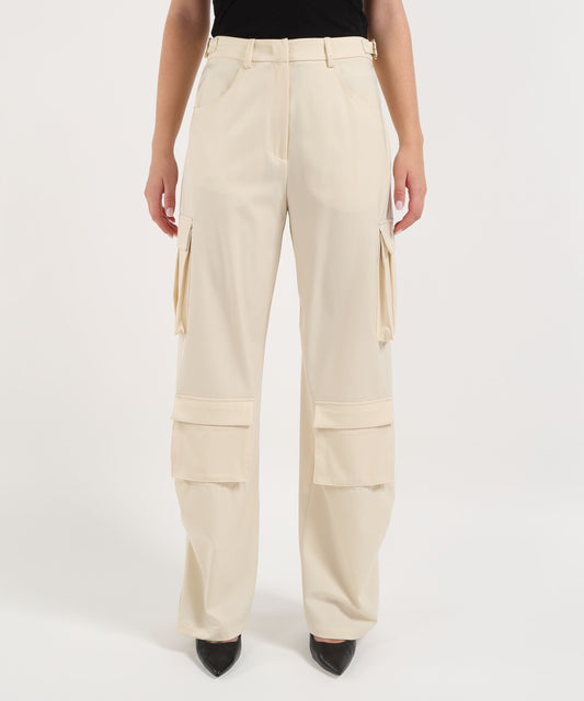 Pantaloni SILENCE LIMITED fight pants Avorio | SILENCE LIMITED