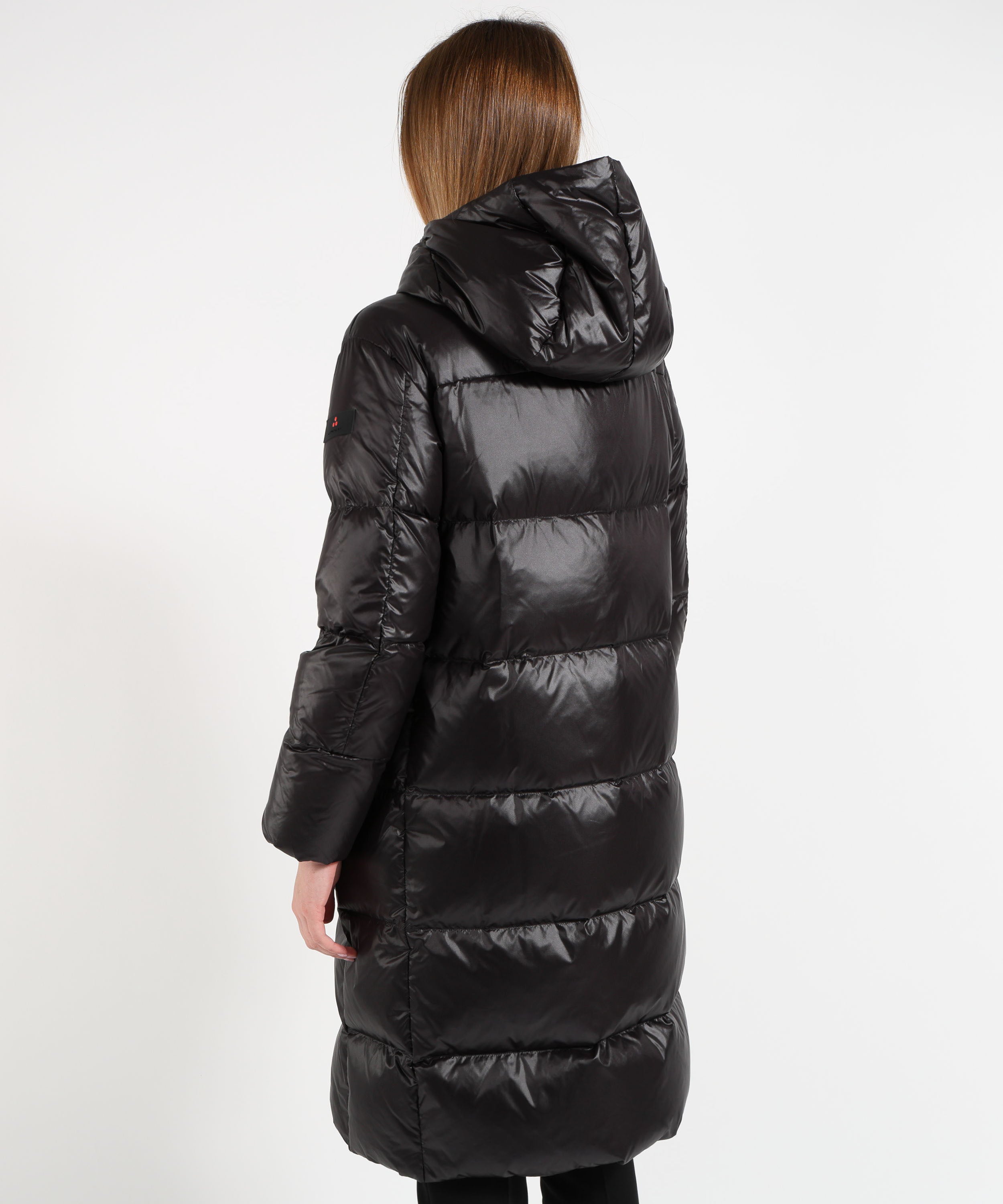 Puffer jackets PEUTEREY Selectric Long Puffer Jacket Nero | PEUTEREY