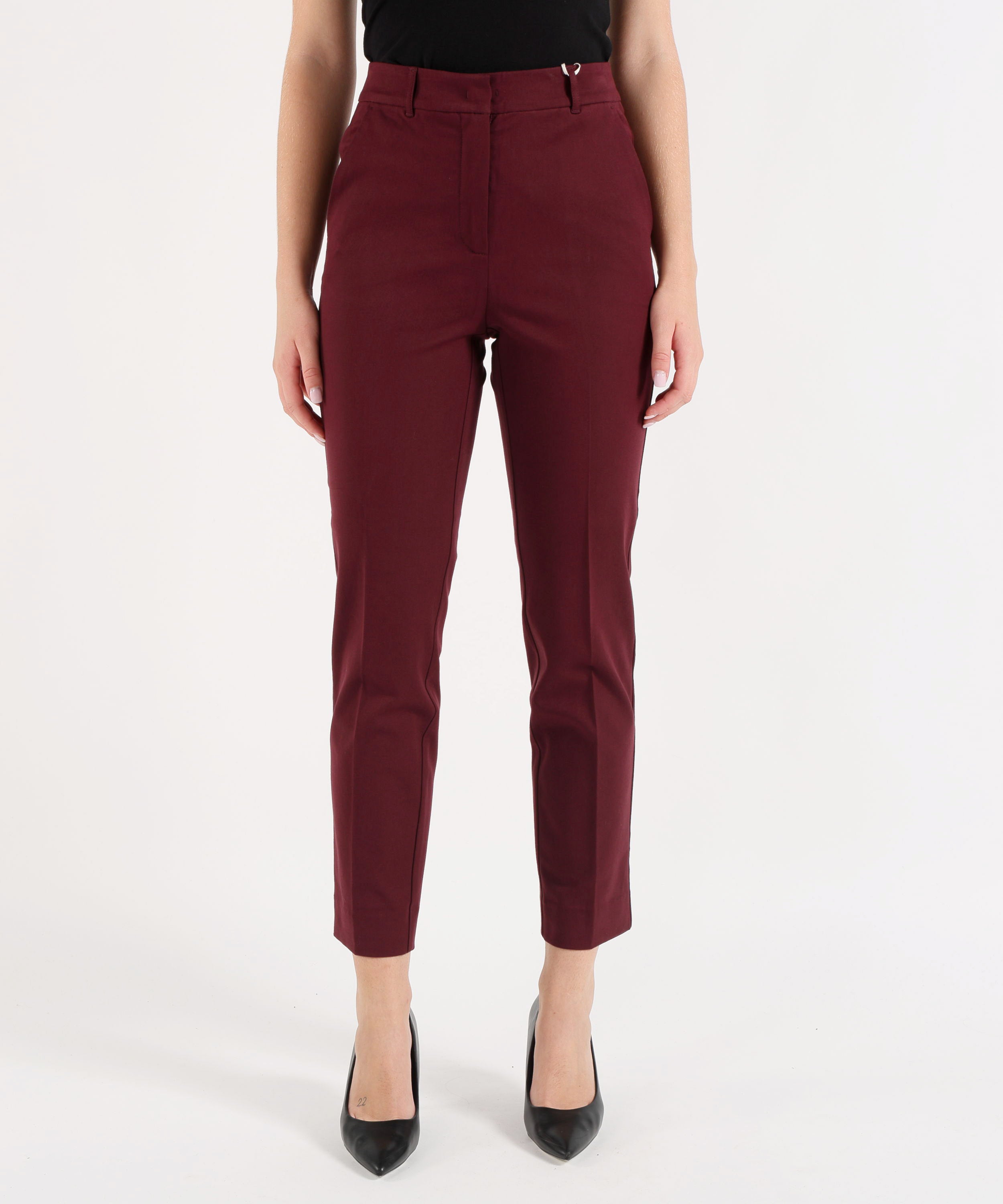 Pantaloni PENNYBLACK Pantaloni slim fit Bordeau | PENNYBLACK