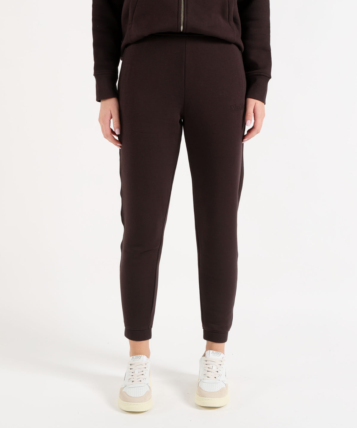 'S MAX MARA Pantalone Jogging in Jersey di Felpa Garzata