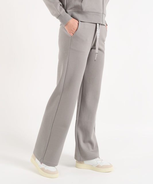 Pantaloni 'S MAX MARA Pantalone Wide Leg in Jersey Double di Cotone Grigio chiaro | 'S MAX MARA