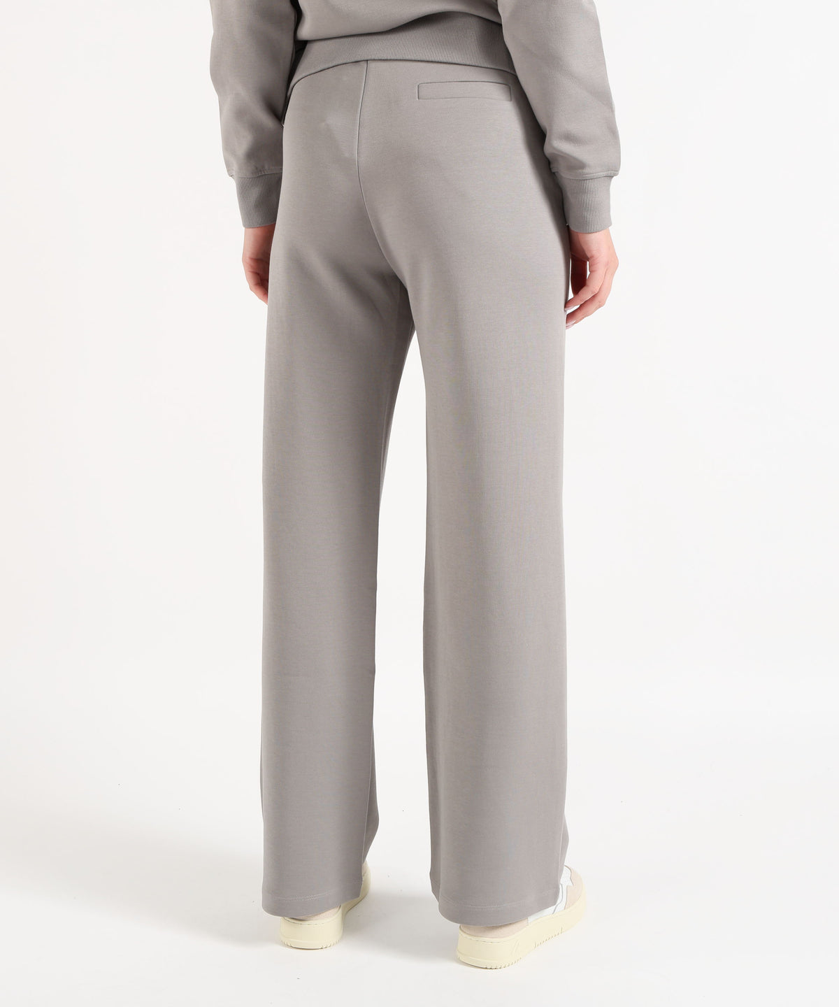 'S MAX MARA Pantalone Wide Leg in Jersey Double di Cotone