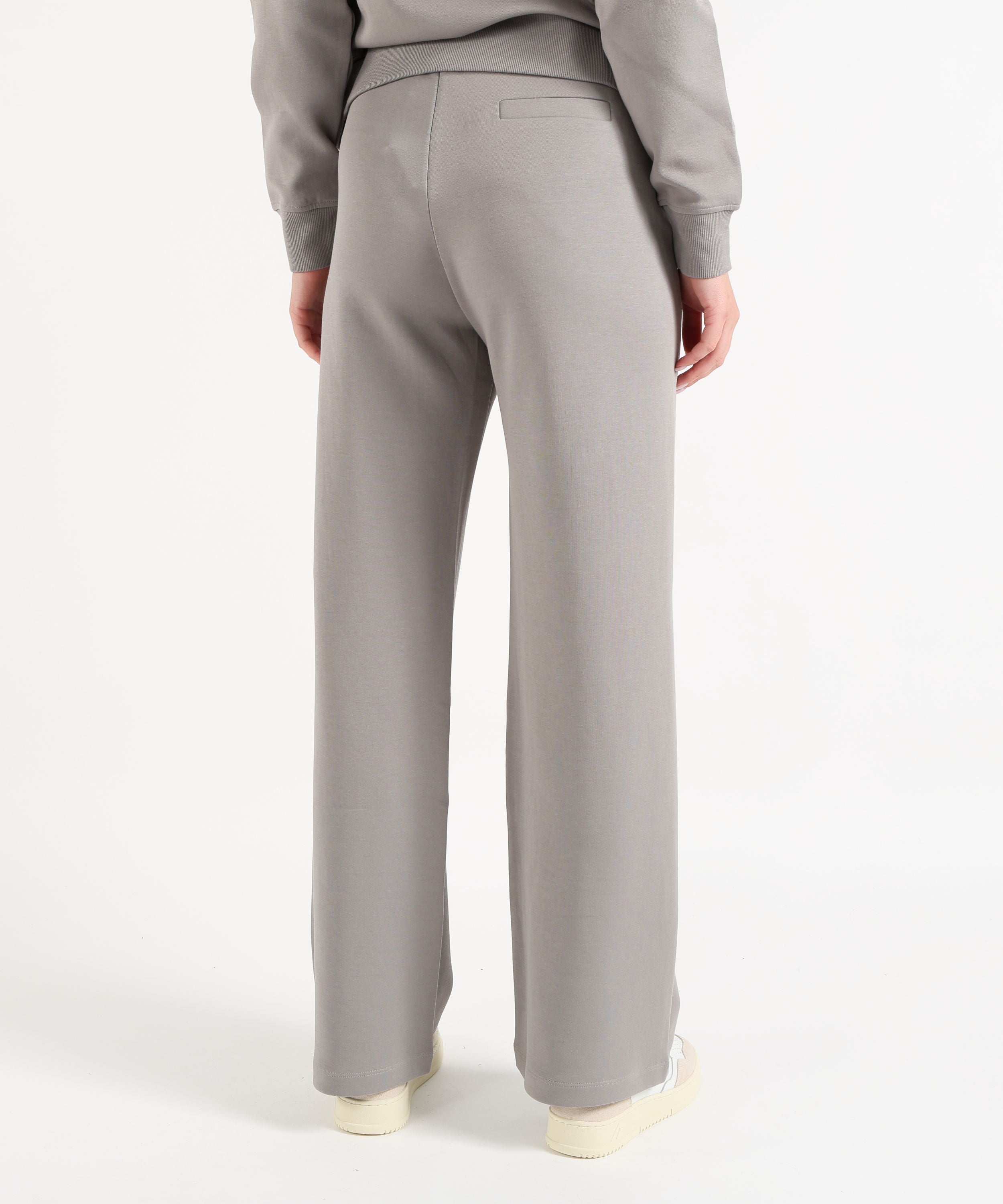 Pantaloni 'S MAX MARA Pantalone Wide Leg in Jersey Double di Cotone Grigio chiaro | 'S MAX MARA
