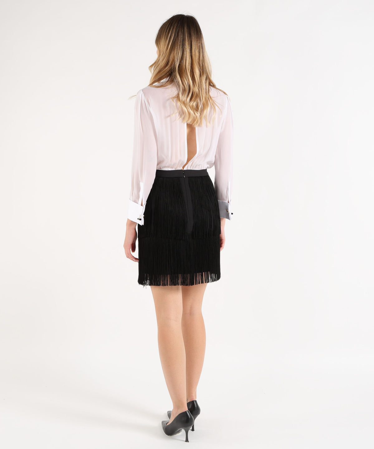Dresses &amp; Suits ELISABETTA FRANCHI Avorio/nero | ELISABETTA FRANCHI