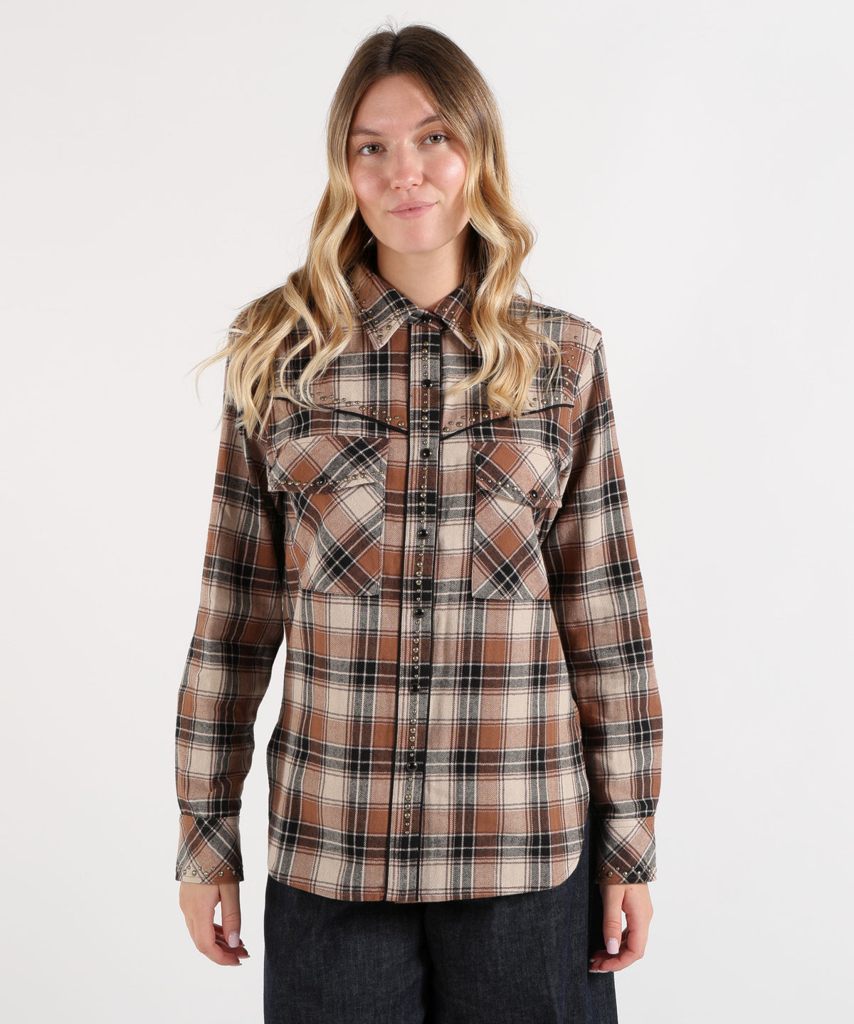 P.A.R.O.S.H. CAMICIA WESTERN CON BORCHIE