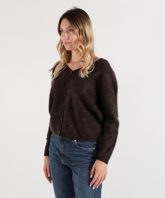 Cardigan ABSOLUT CASHMERE cardigan debora
Cardigan in brushed cashmere Marrone | ABSOLUT CASHMERE