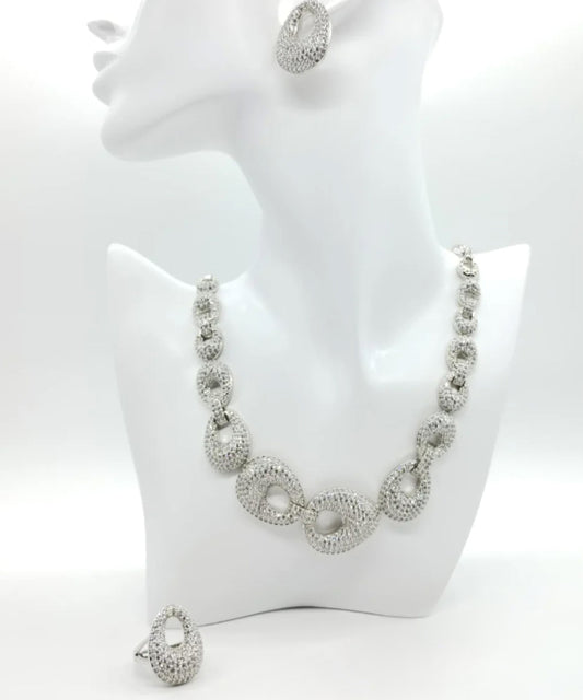 ENZO RUSSO Crystal Cubic Zirconia Jewelry Set
