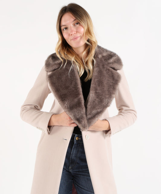 Colli P.A.R.O.S.H. Collo in eco pelliccia Tortora | P.A.R.O.S.H.