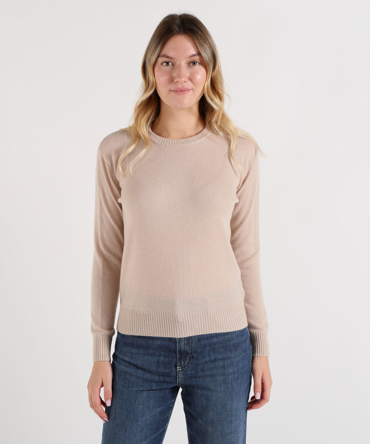 Pullover ABSOLUT CASHMERE Maglioncino over Sabbia | ABSOLUT CASHMERE