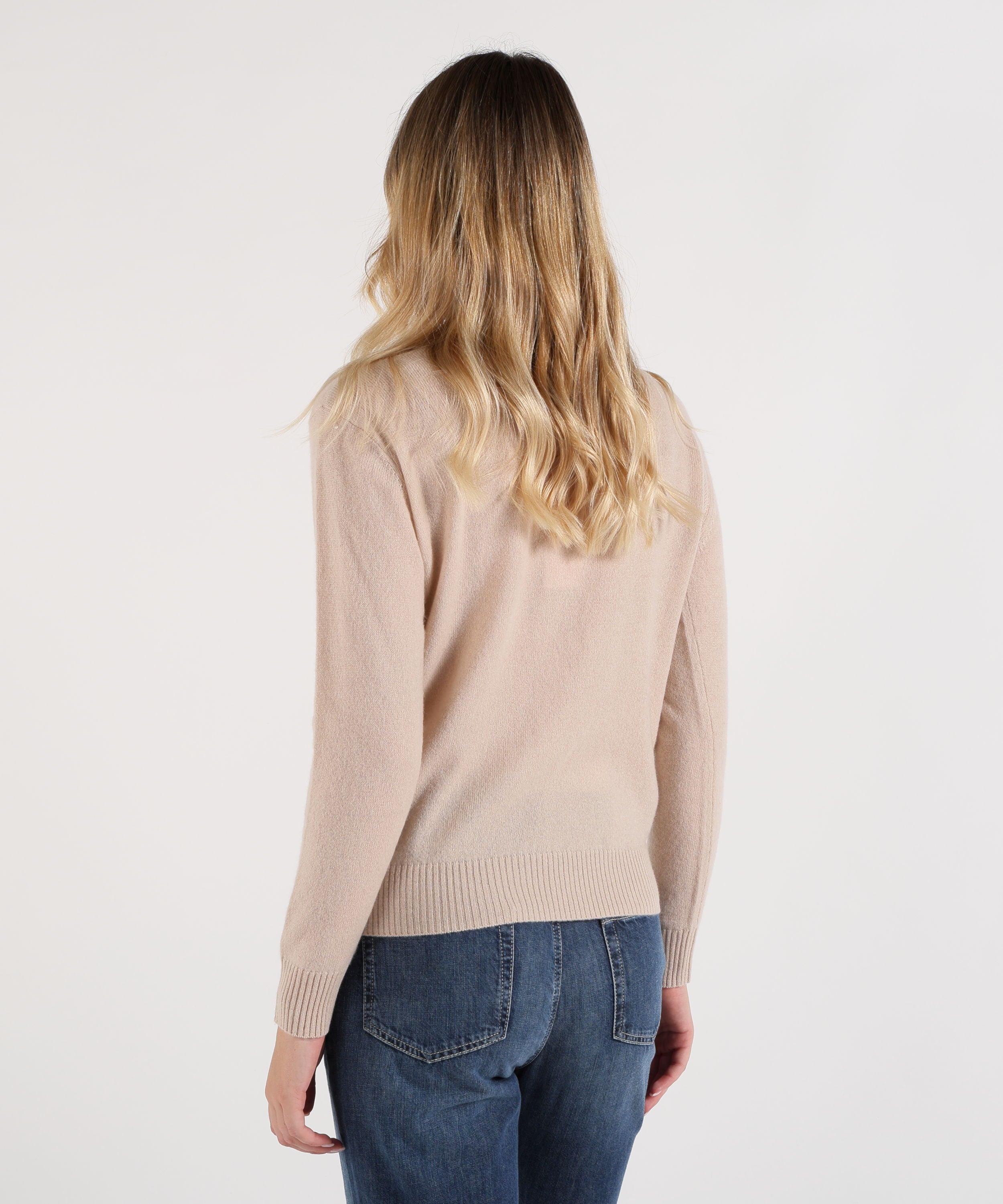 Pullover ABSOLUT CASHMERE Maglioncino over Sabbia | ABSOLUT CASHMERE