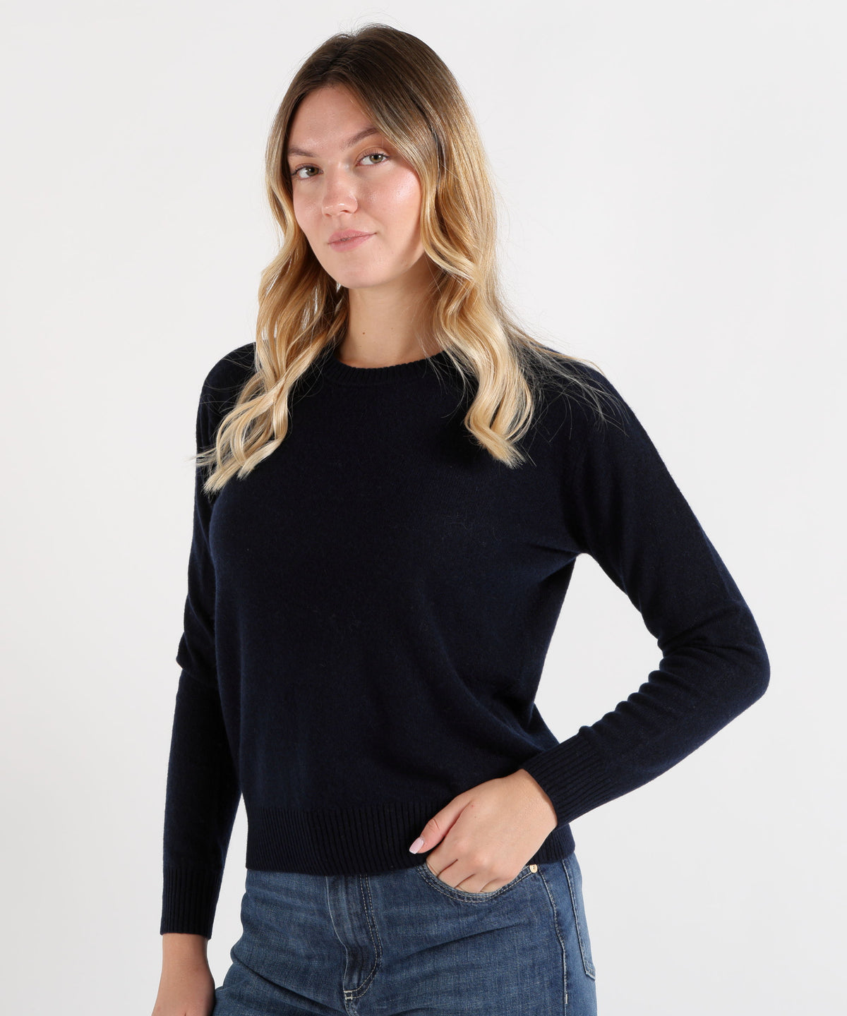 Pullover ABSOLUT CASHMERE Maglioncino over Navy | ABSOLUT CASHMERE