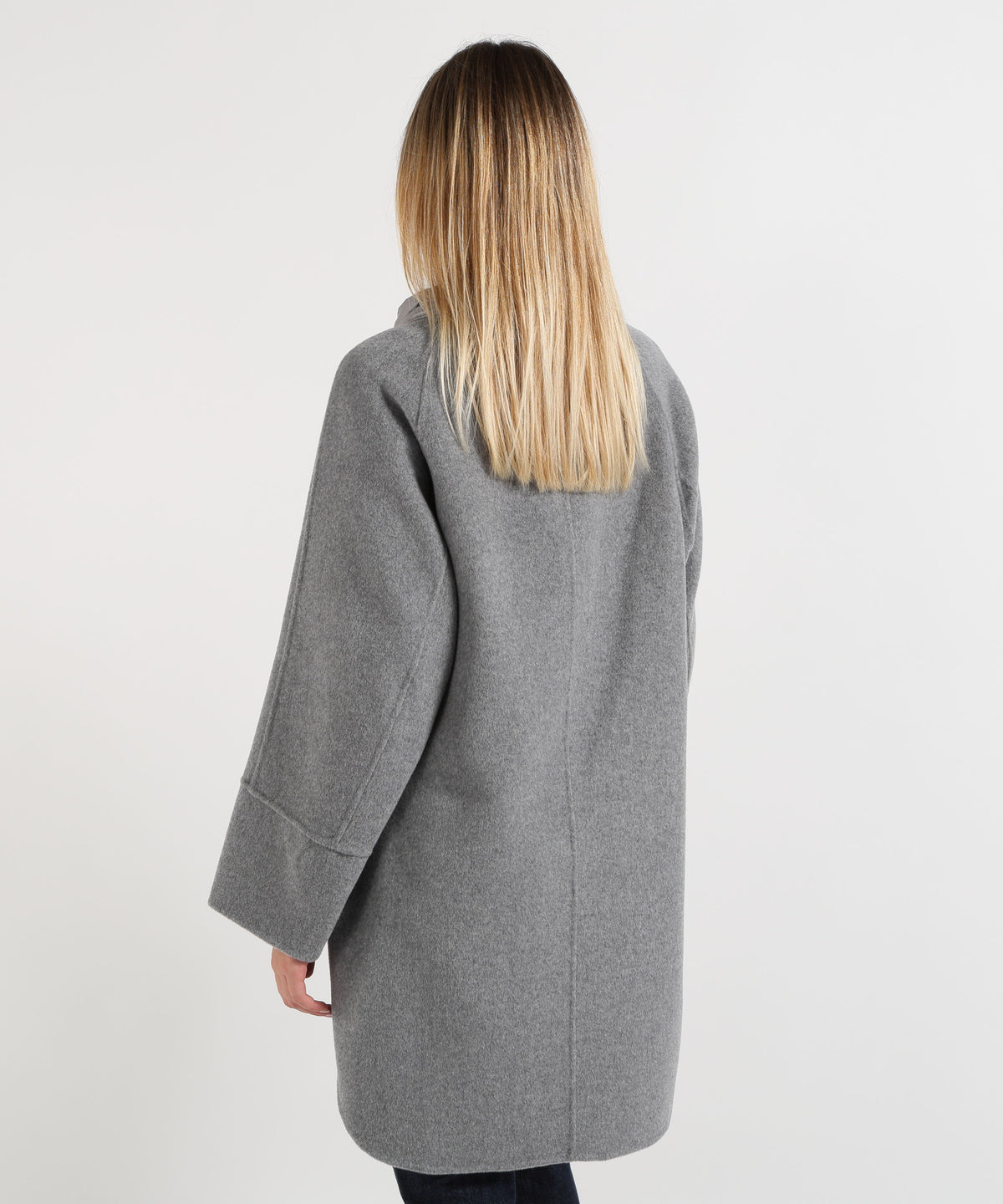 HELMUR Cappottino con Inserti in Piumino e Tasche Applicate