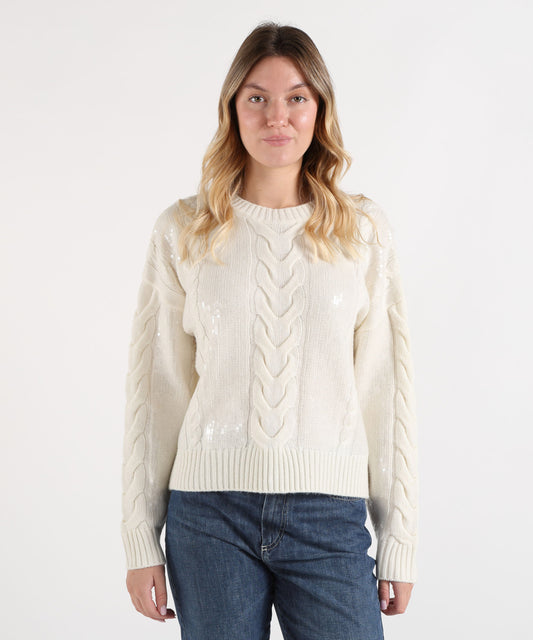 KAOS Maglione over con paillettes
