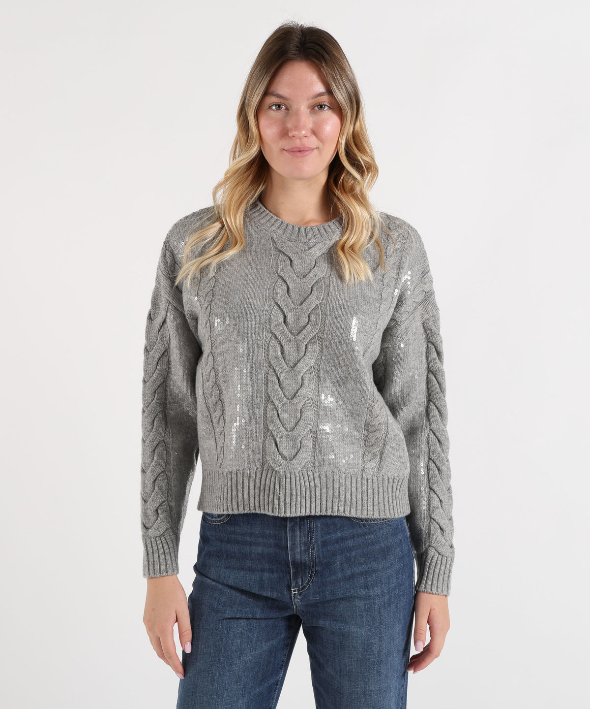 KAOS Maglione over con paillettes