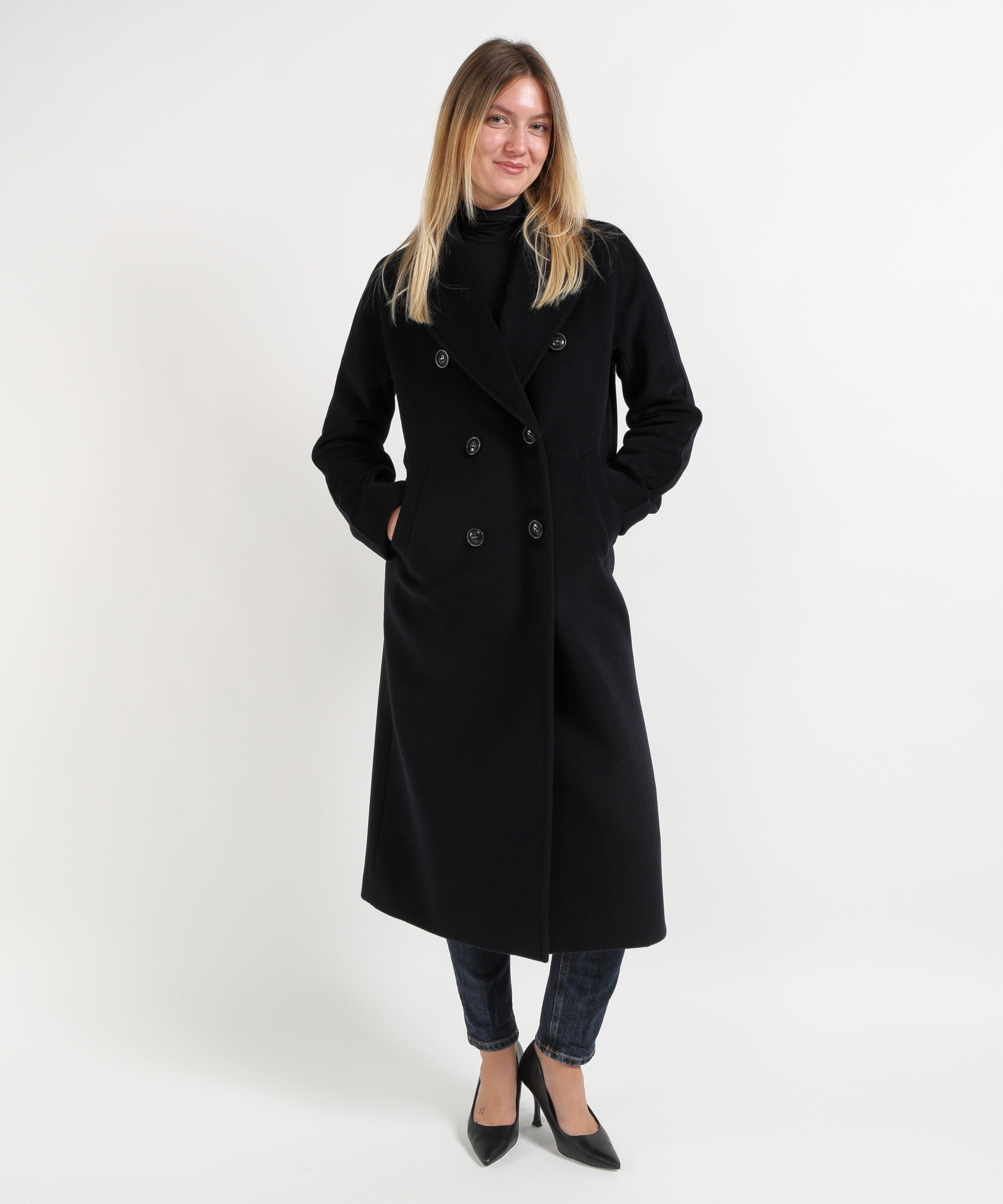 Cappotti CHIARULLI Cappotto lungo Mirna Blu | CHIARULLI