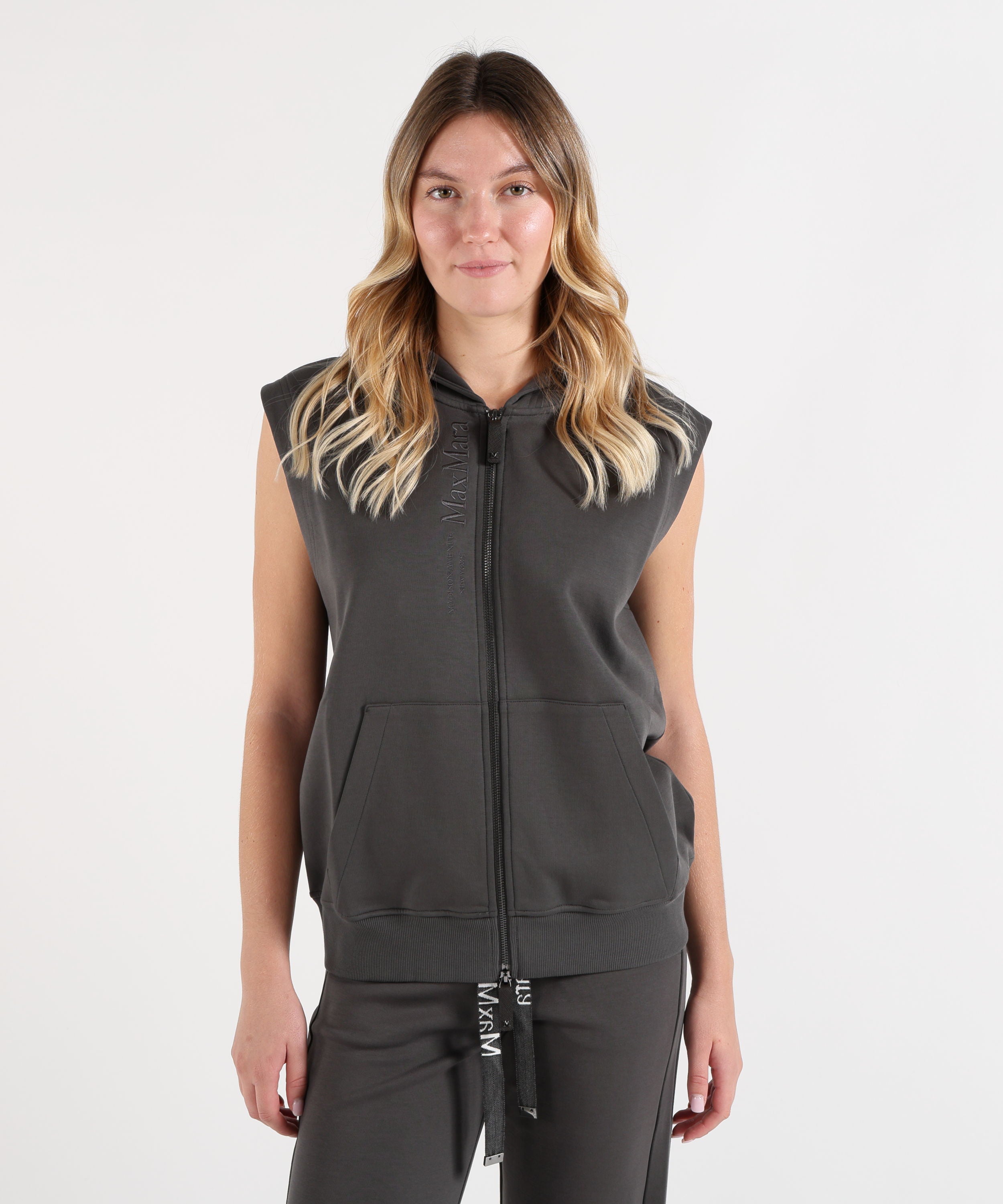 Gilet 'S MAX MARA Felpa smanicata ballo Grigio scuro | 'S MAX MARA