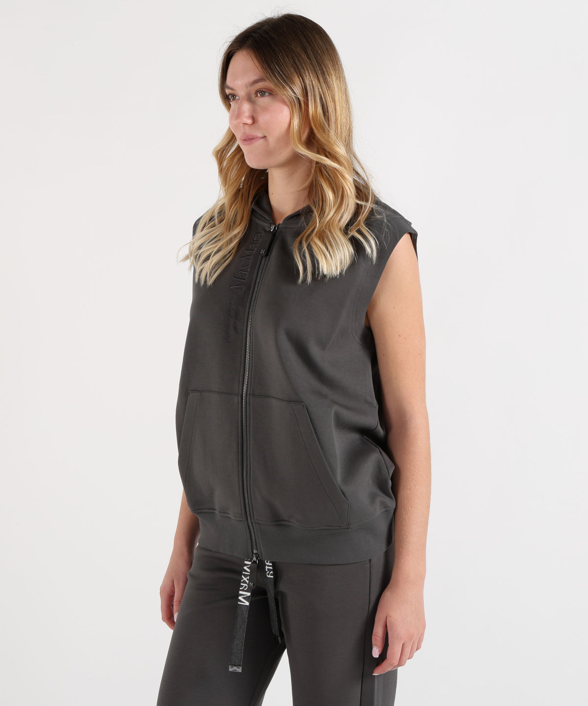 Vests 'S MAX MARA Ballo Sleeveless Sweatshirt Grigio scuro | 'S MAX MARA
