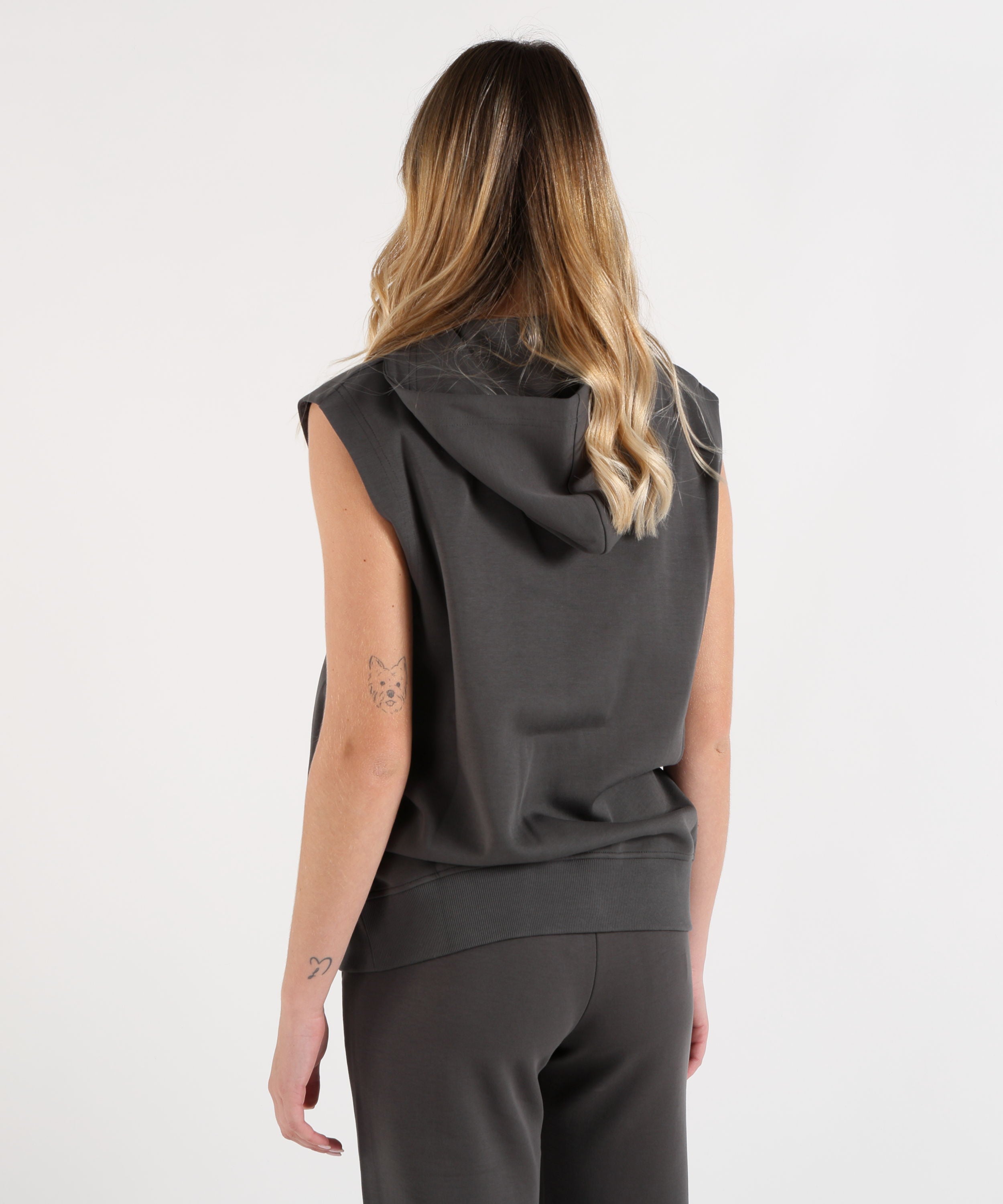 Gilet 'S MAX MARA Felpa smanicata ballo Grigio scuro | 'S MAX MARA