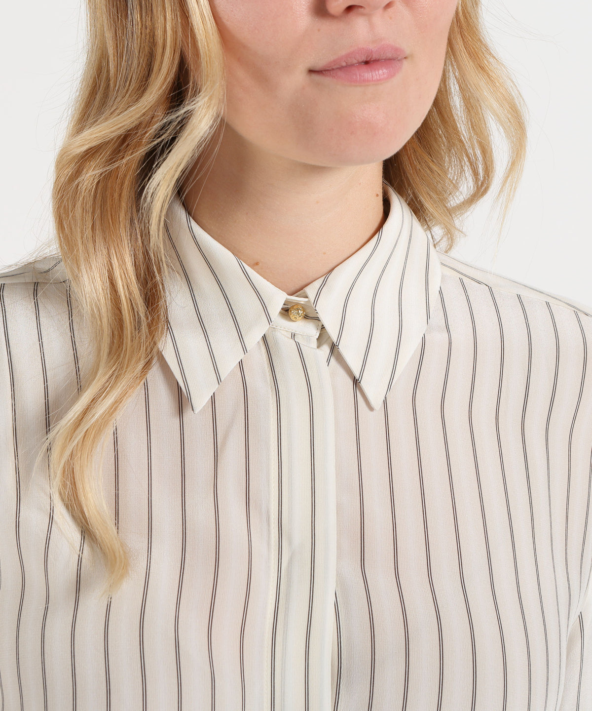 MAX MARA studio Camicia in Crêpe de Chine di Seta con Stampa All Over