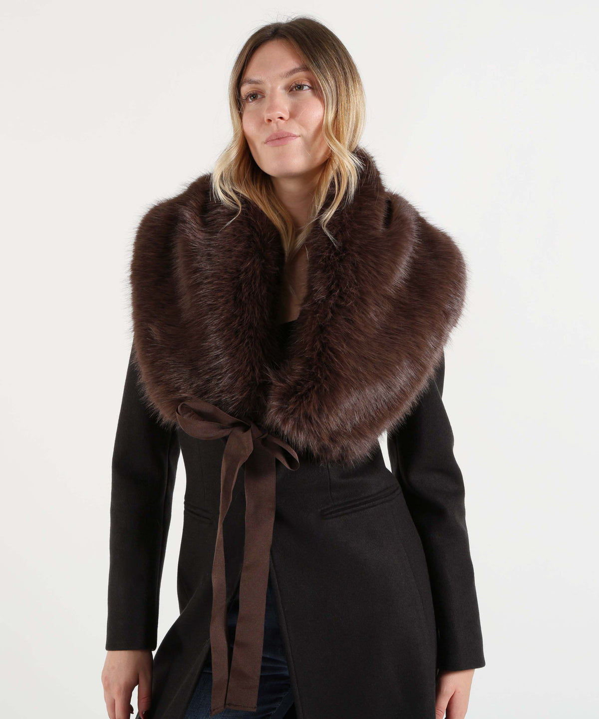 Stole LIUJO BLACK Stola in pelliccia sintetica Marrone | LIUJO BLACK
