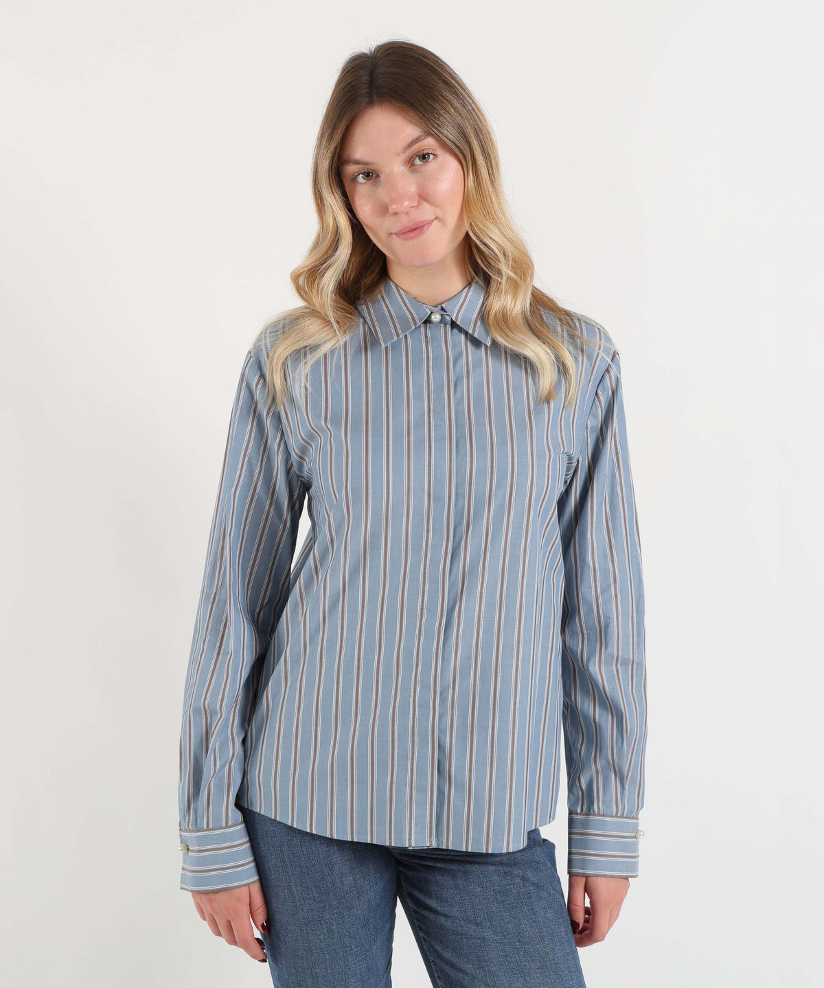 LIUJO BLACK Camicia con inserto in pizzo