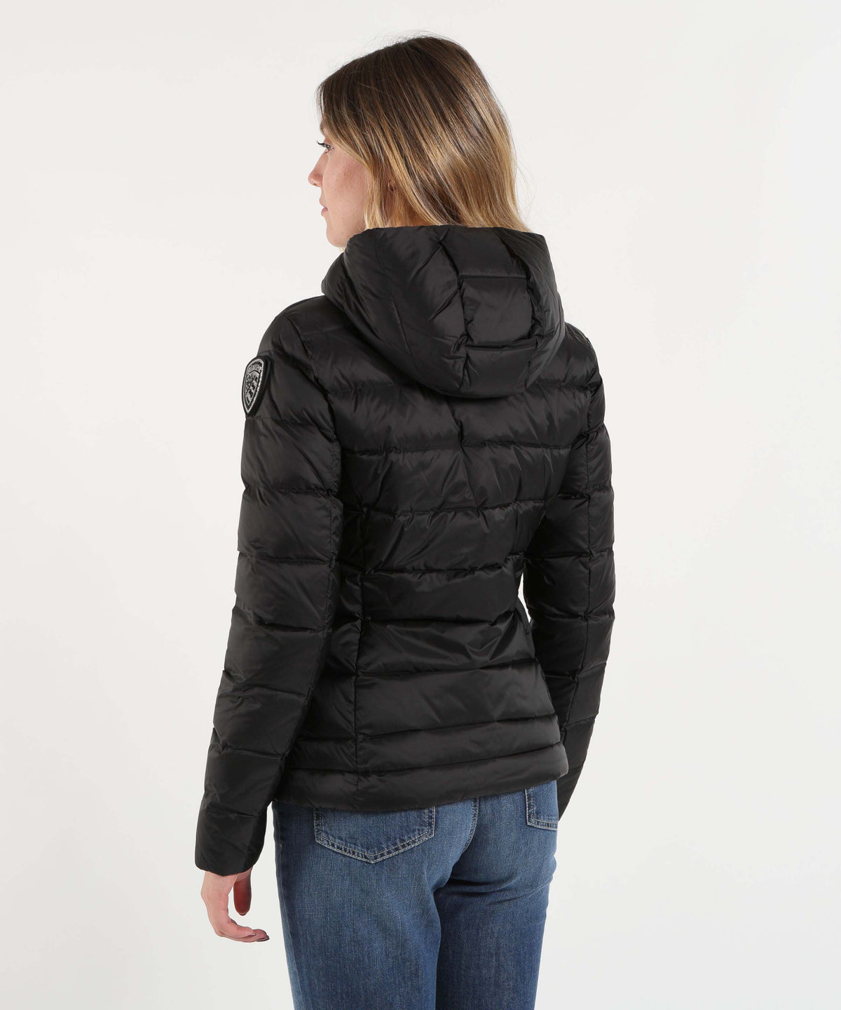 Puffer jackets BLAUER Horizontal-Quilted Down Jacket Nero | BLAUER