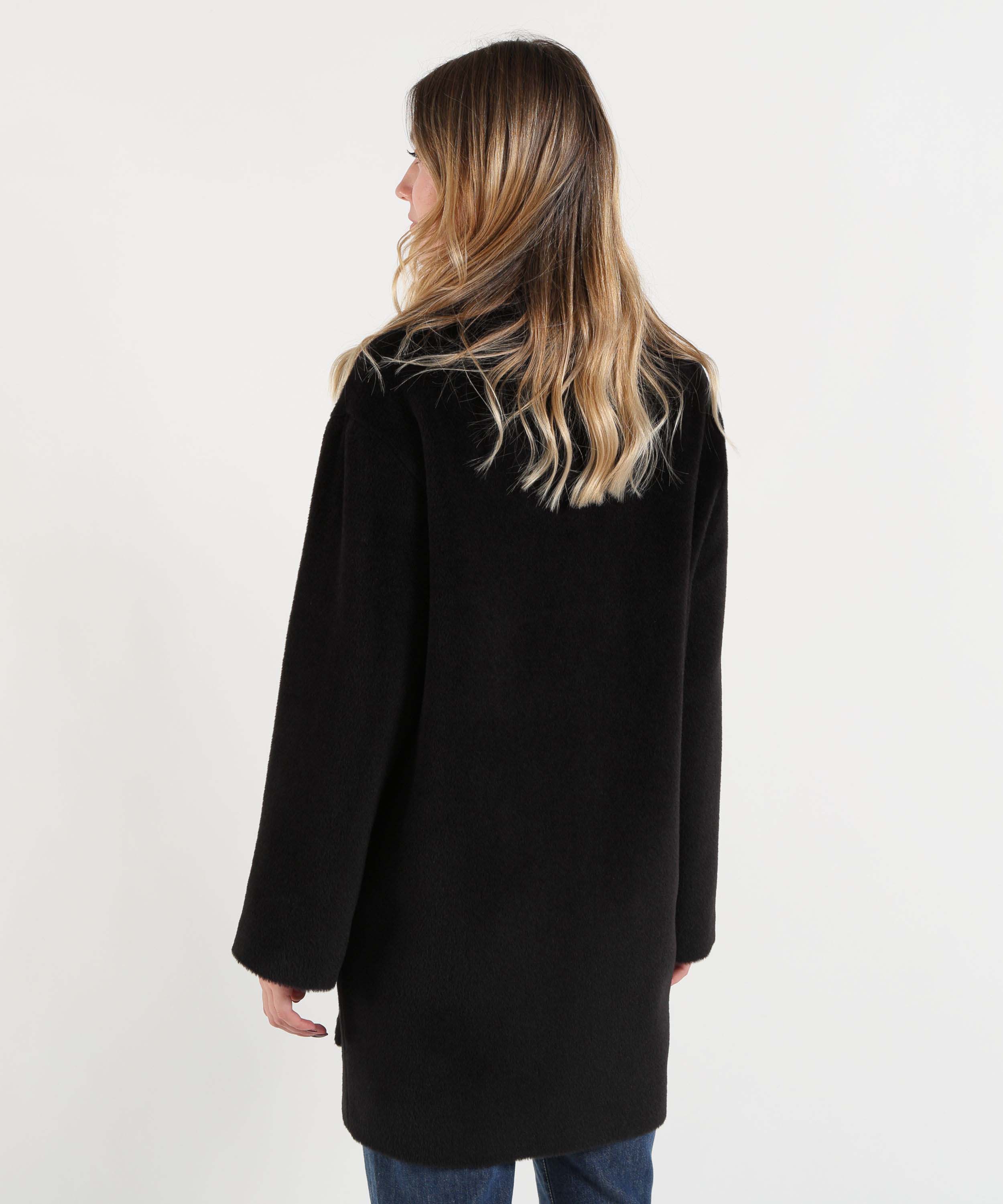 Coats TAGLIATORE Astrid Oversized Coat Nero | TAGLIATORE