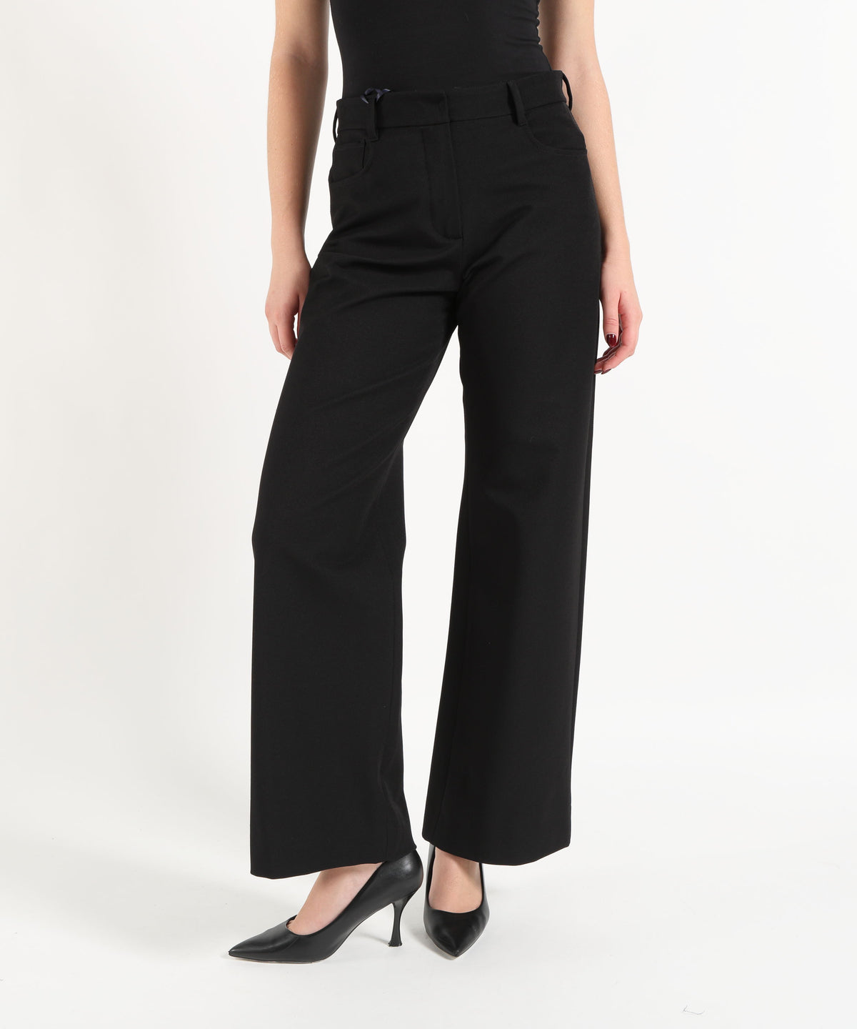Trousers 'S MAX MARA Men’s Regular-Fit Stretch Cotton Trousers Nero | 'S MAX MARA