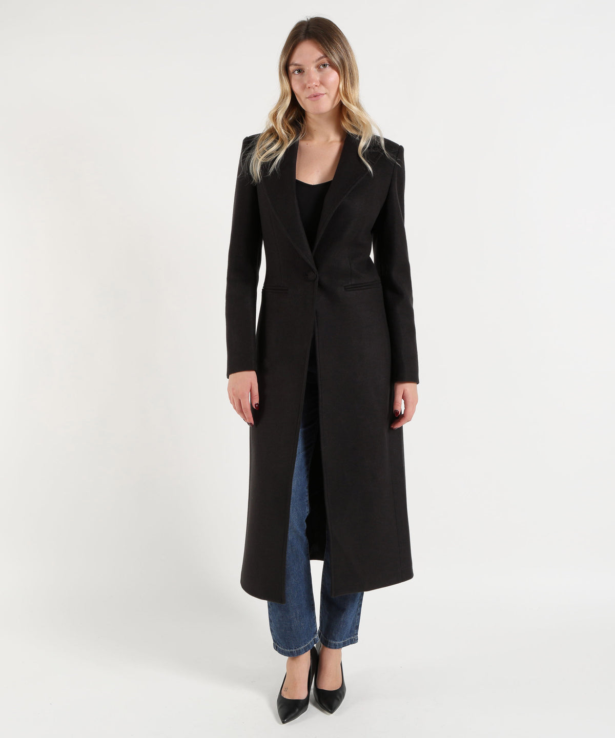 Cappotti SILENCE LIMITED Cappotto Nero Lungo Nero | SILENCE LIMITED
