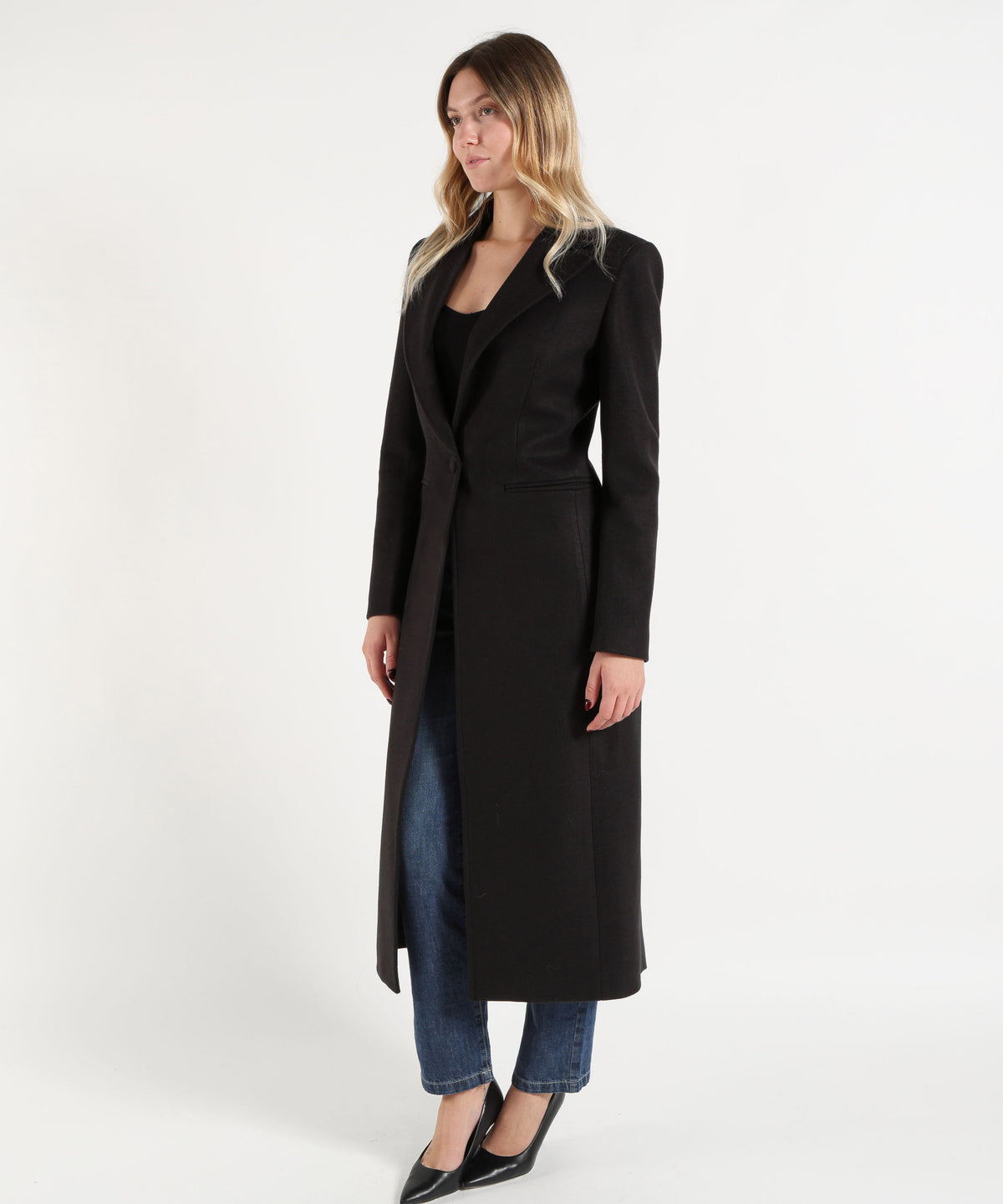 Cappotti SILENCE LIMITED Cappotto Nero Lungo Nero | SILENCE LIMITED