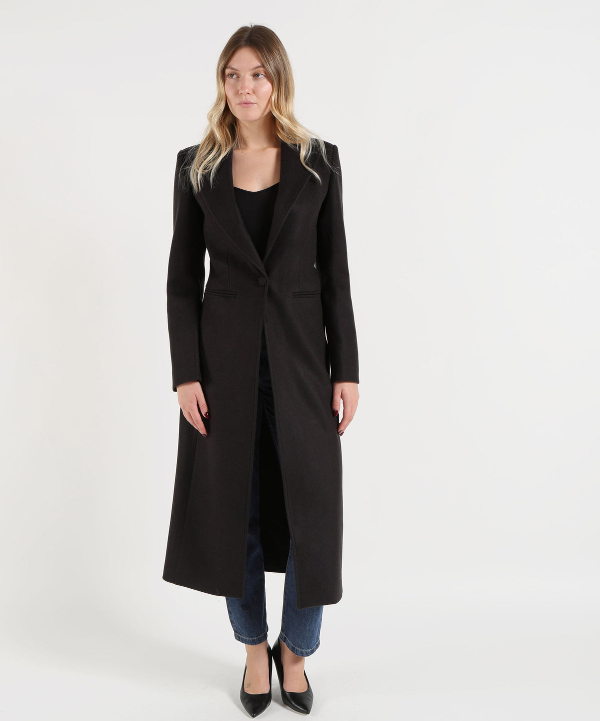 Cappotti SILENCE LIMITED Cappotto Nero Lungo Nero | SILENCE LIMITED