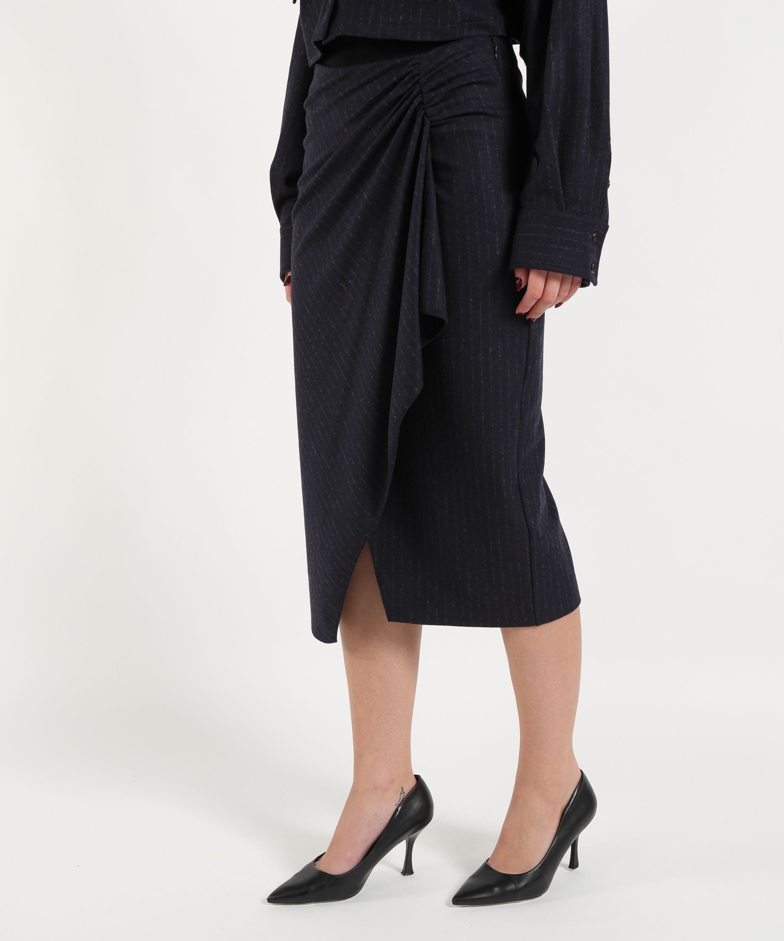 Skirts PINKO Wool Midi Skirt Avio | PINKO