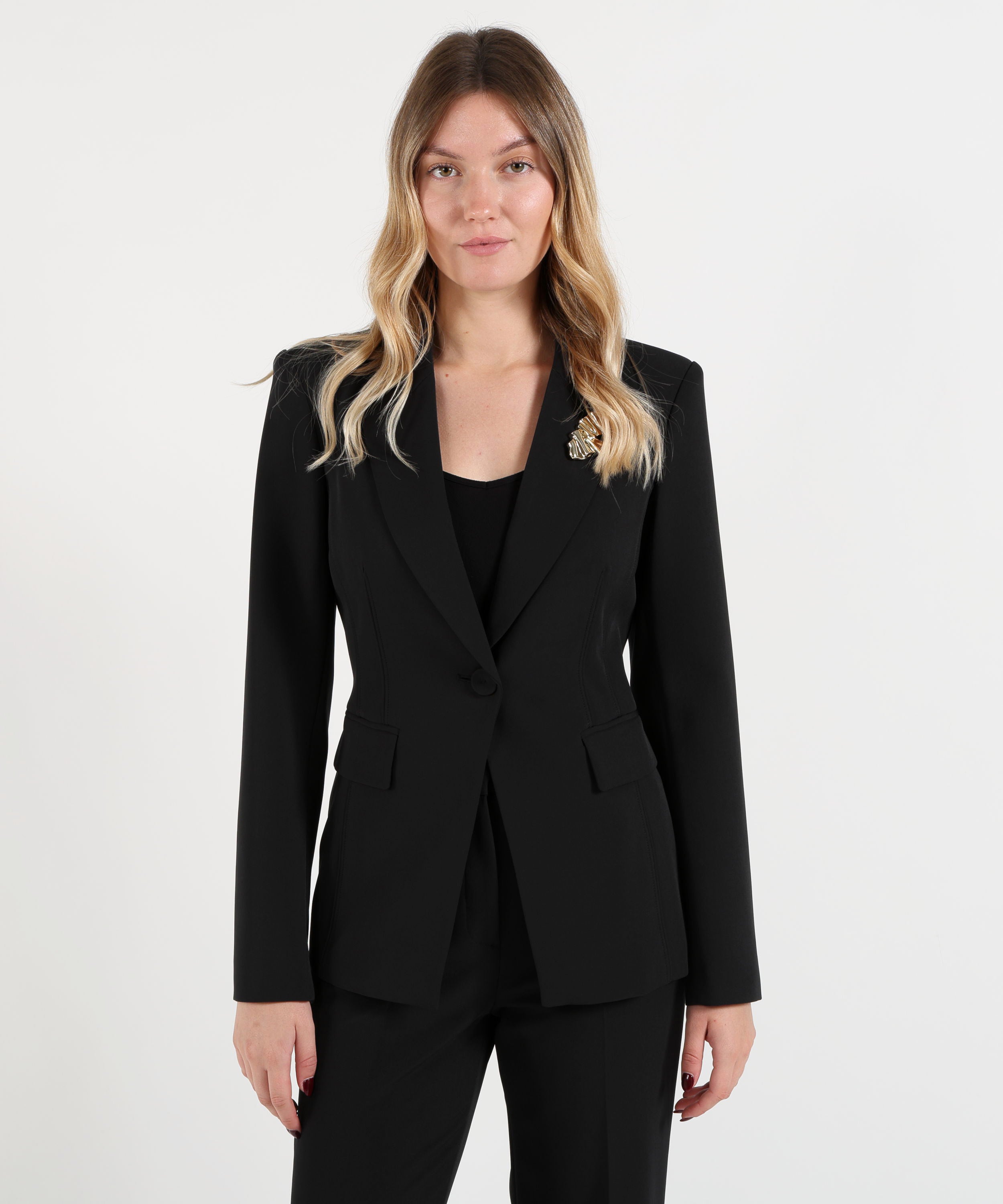 Giacche LIUJO BLACK Blazer con dettaglio zip Nero | LIUJO BLACK