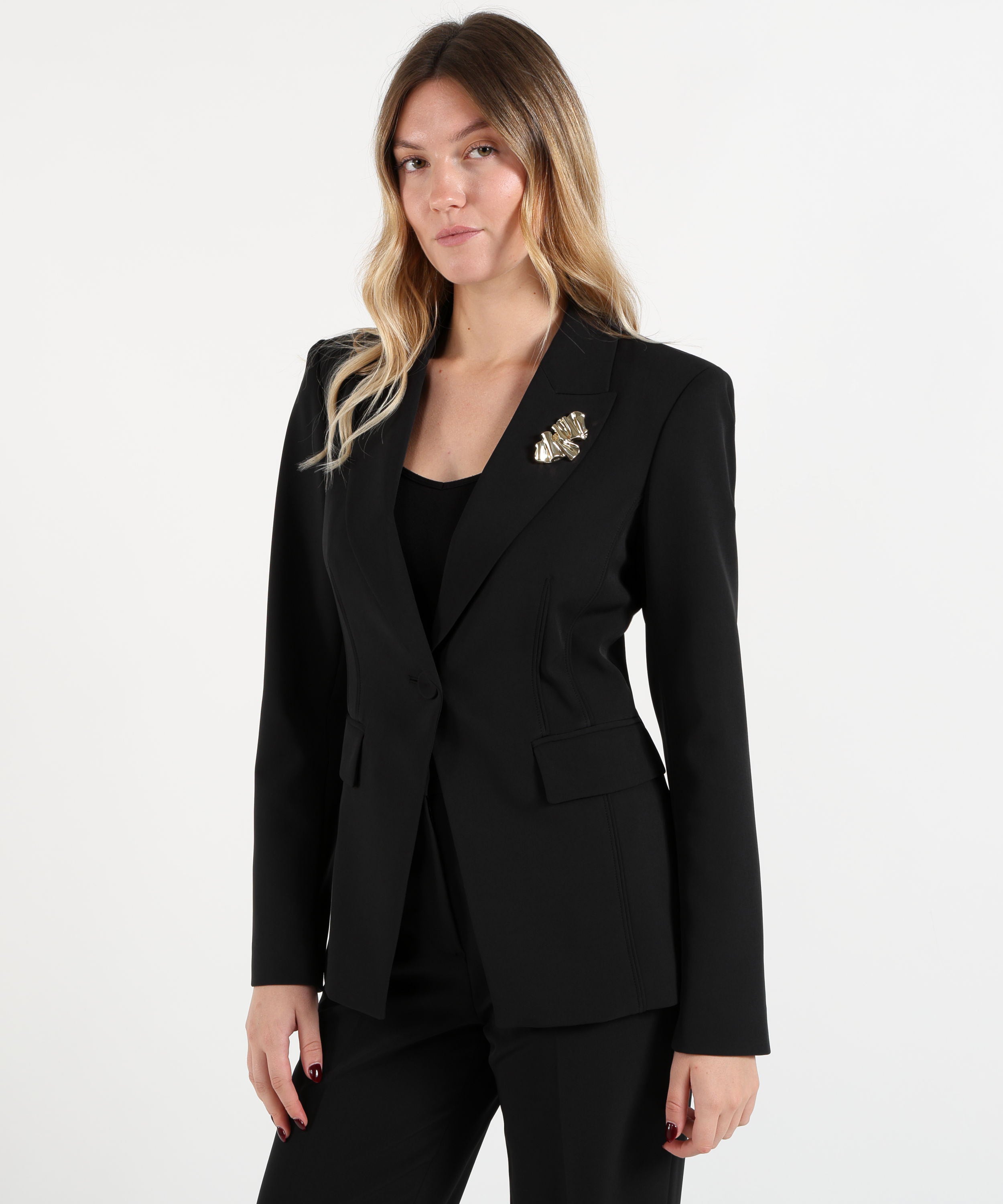 Giacche LIUJO BLACK Blazer con dettaglio zip Nero | LIUJO BLACK