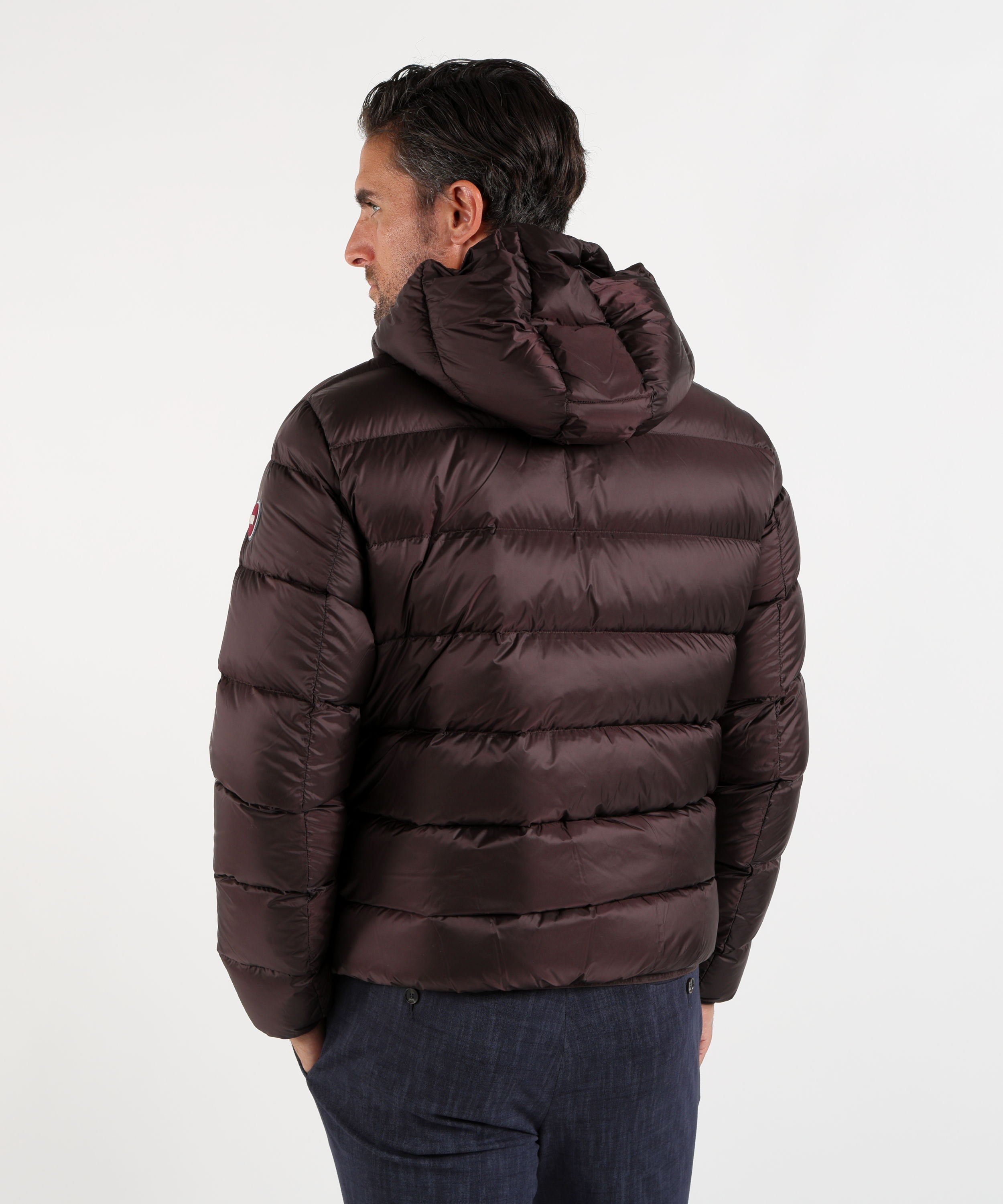 Jackets COLMAR 130g Puffer Jacket with Detachable Hood Marrone scuro | COLMAR